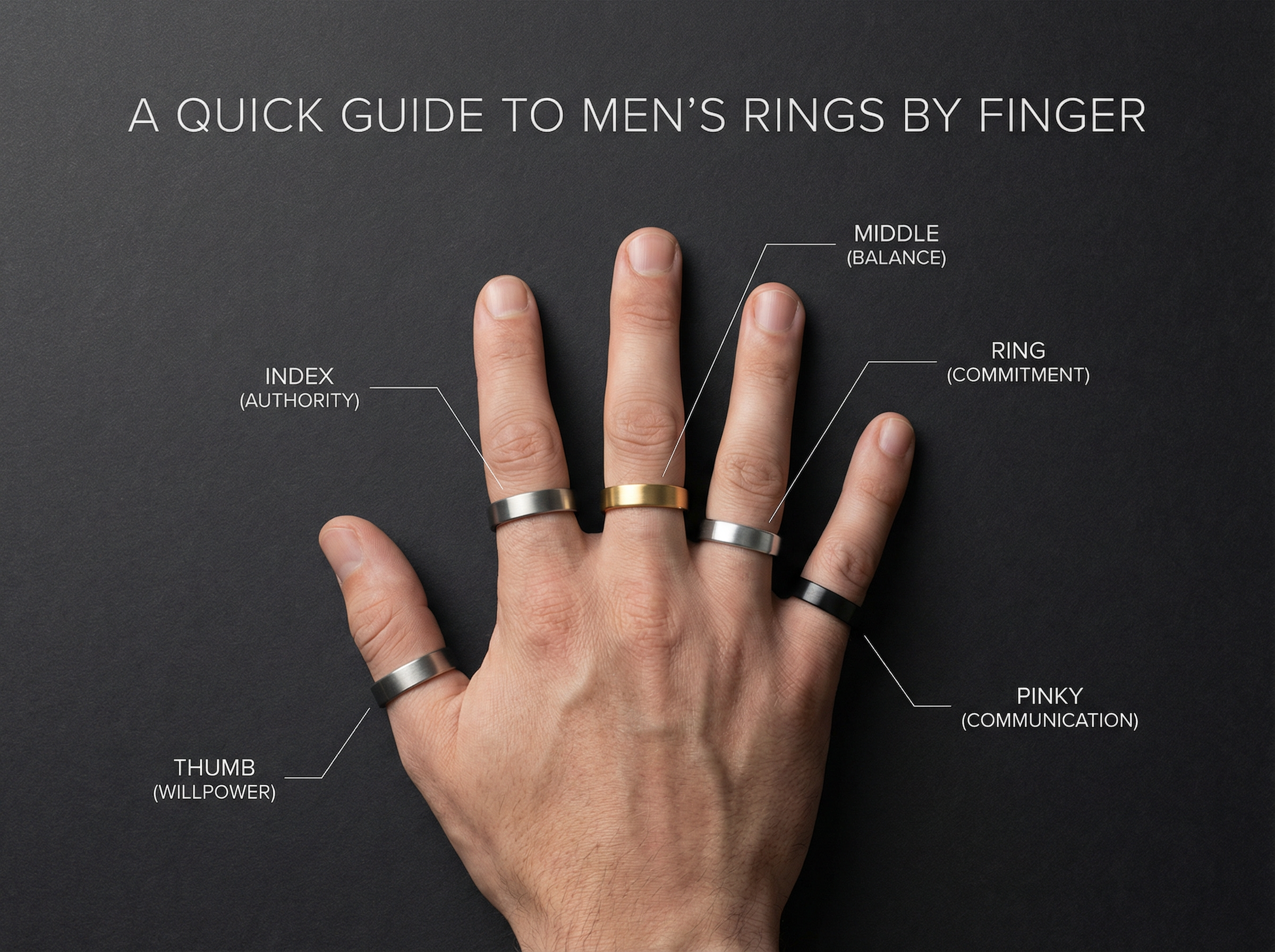 Men's Engagement Rings & Ring Placement Guide: Which Finger for Every Occasion