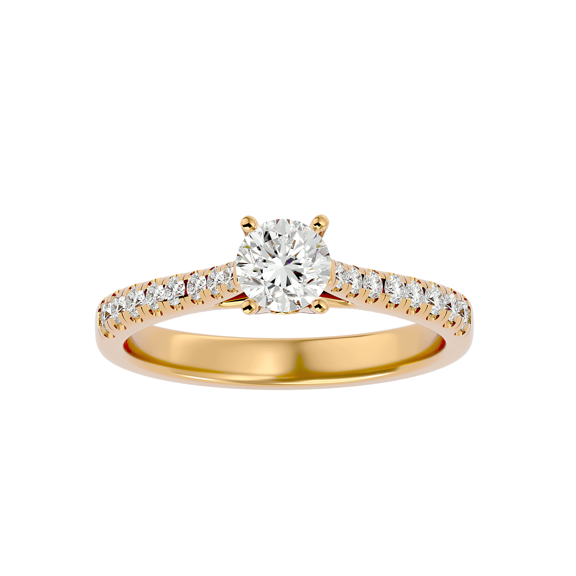 0.50 Carat Diamond Solitaire Engagement Ring