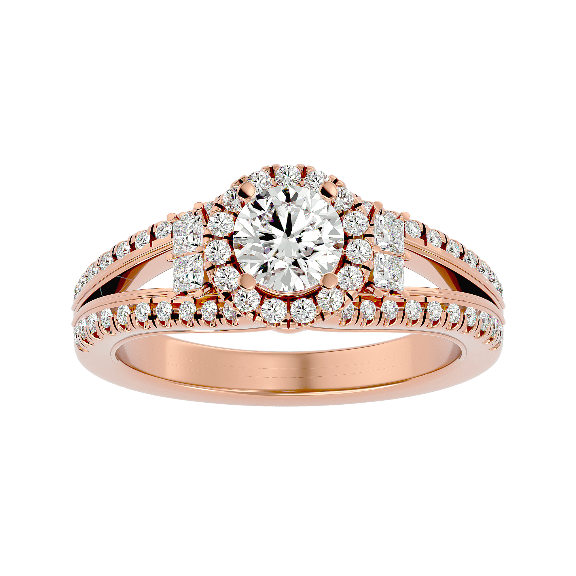 Elenora Diamond Halo Ring