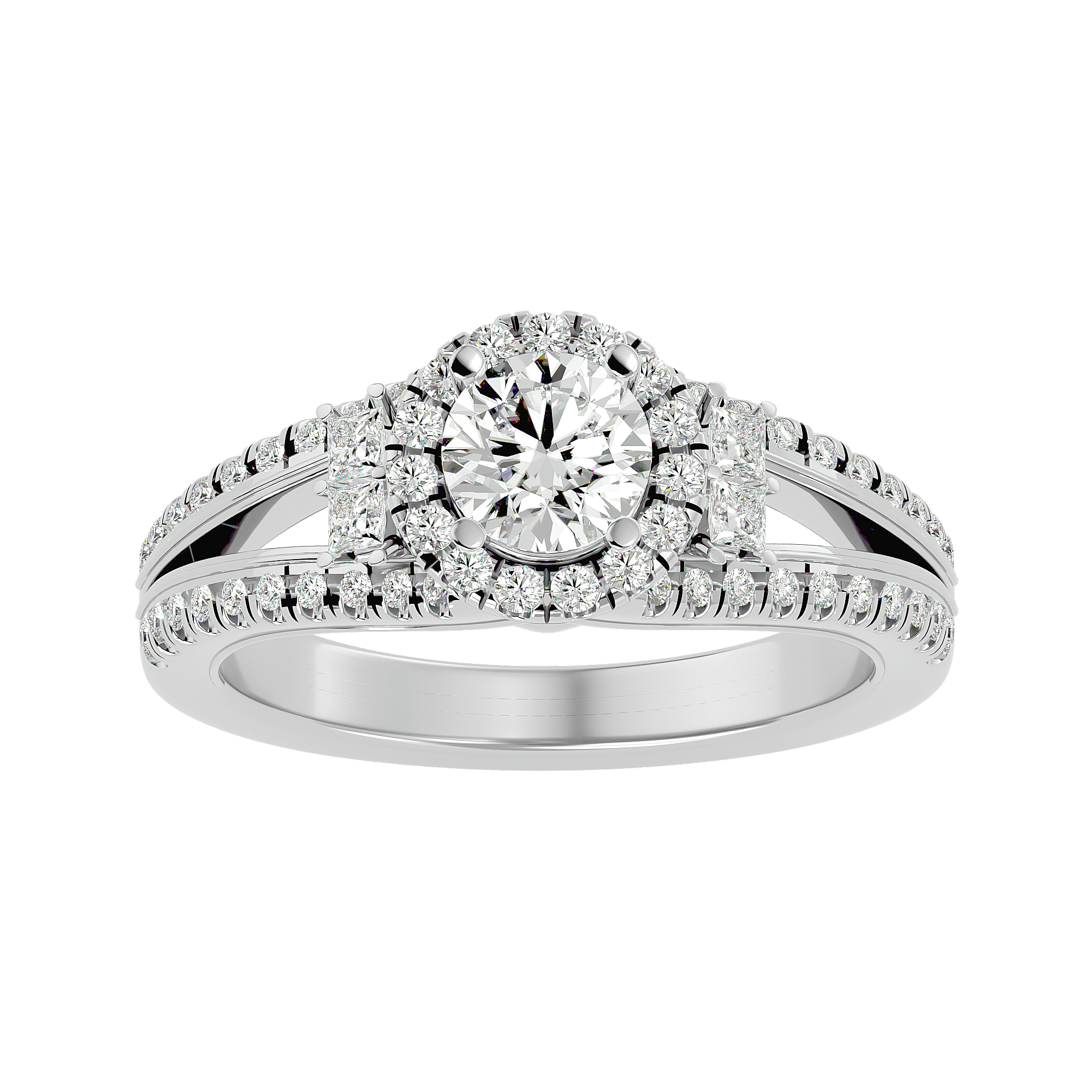 Elenora Diamond Halo Ring