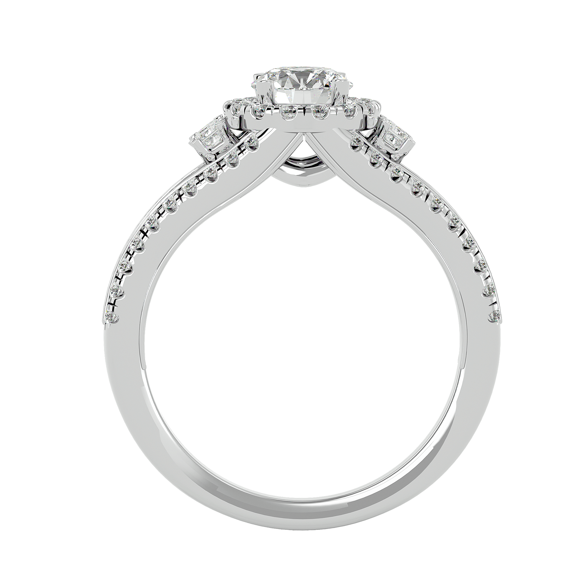 Elenora Diamond Halo Ring