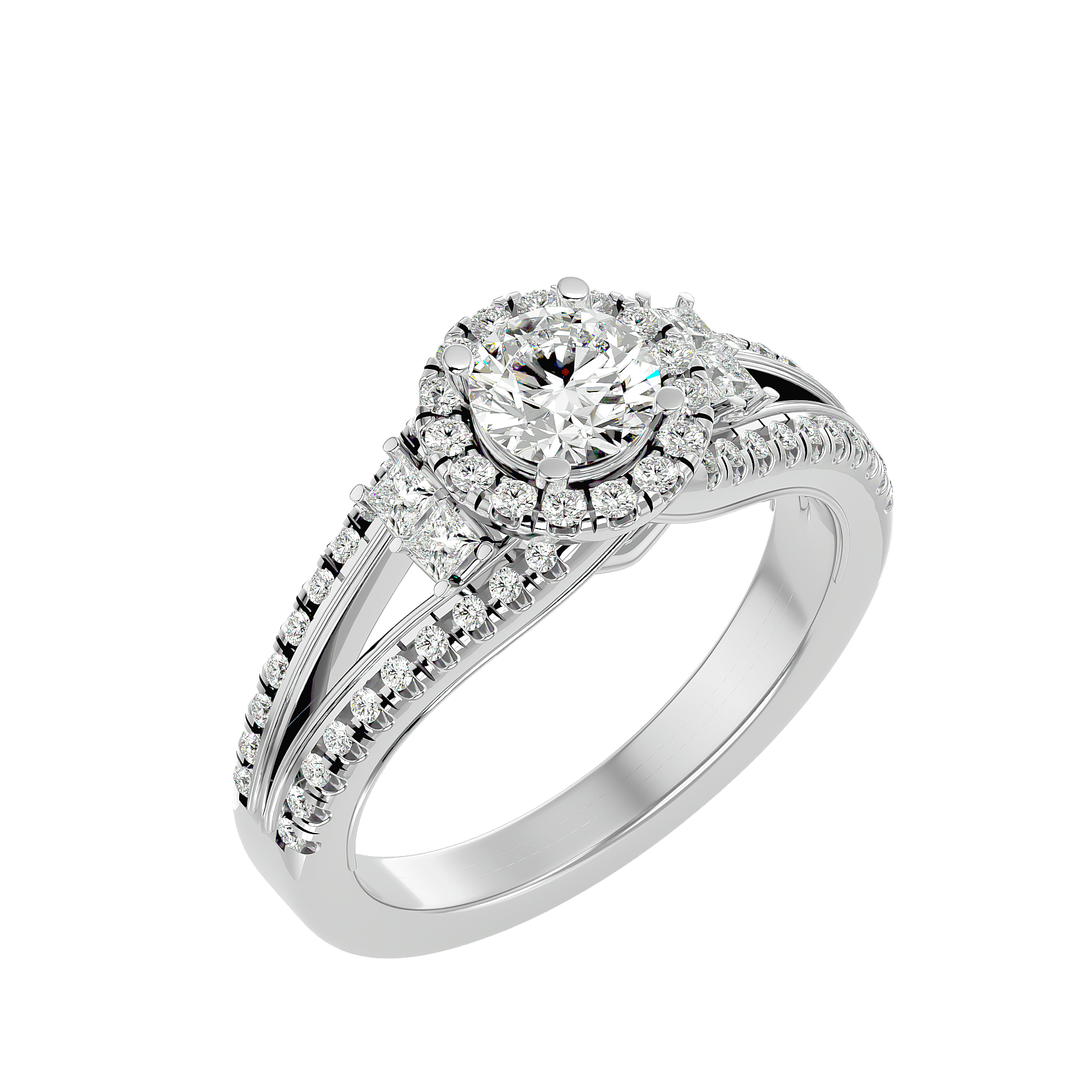 Elenora Diamond Halo Ring