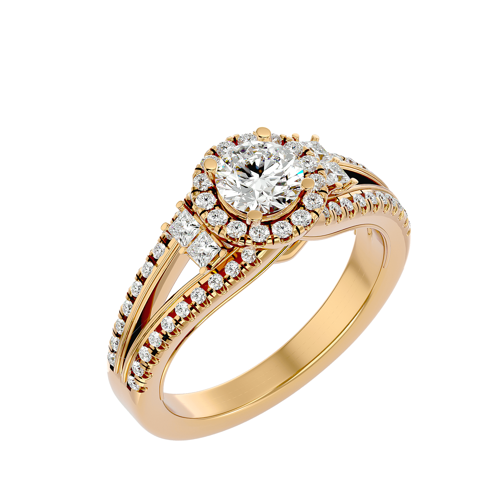 Elenora Diamond Halo Ring