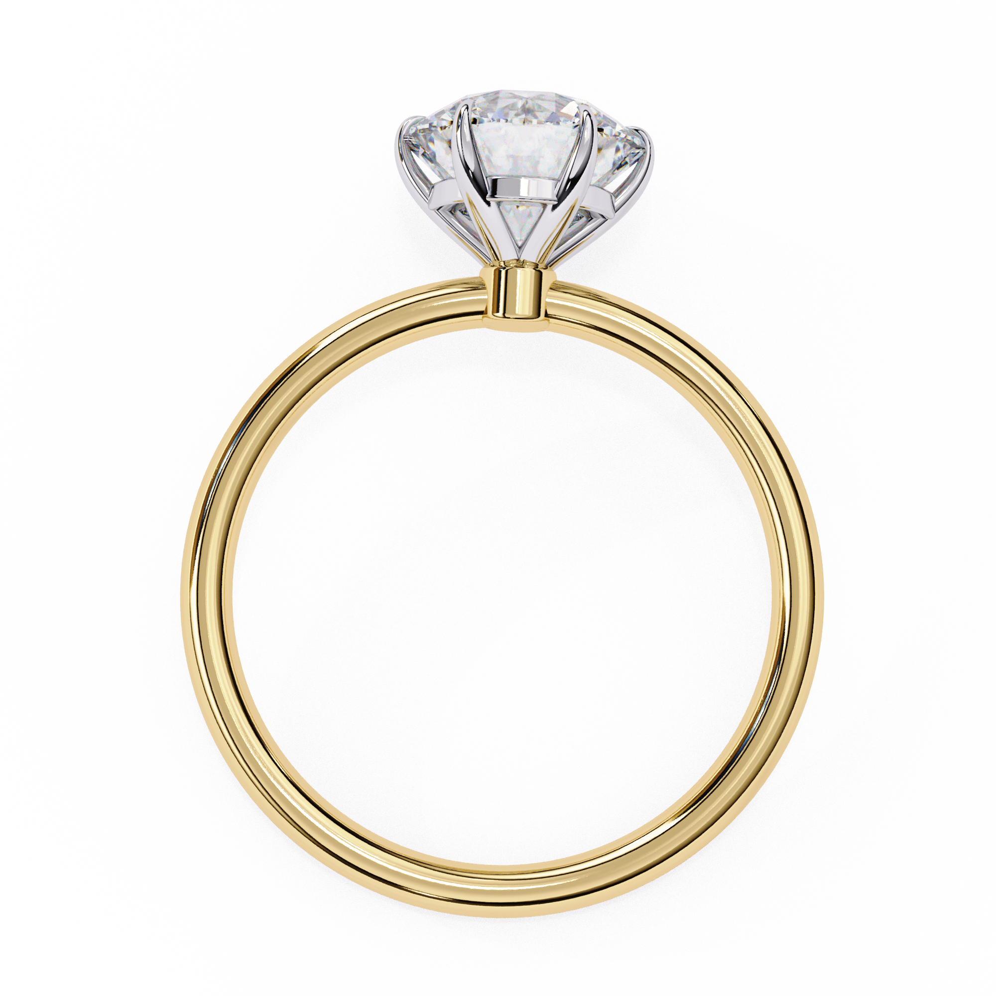 1 carat round brilliant Solitaire Ring