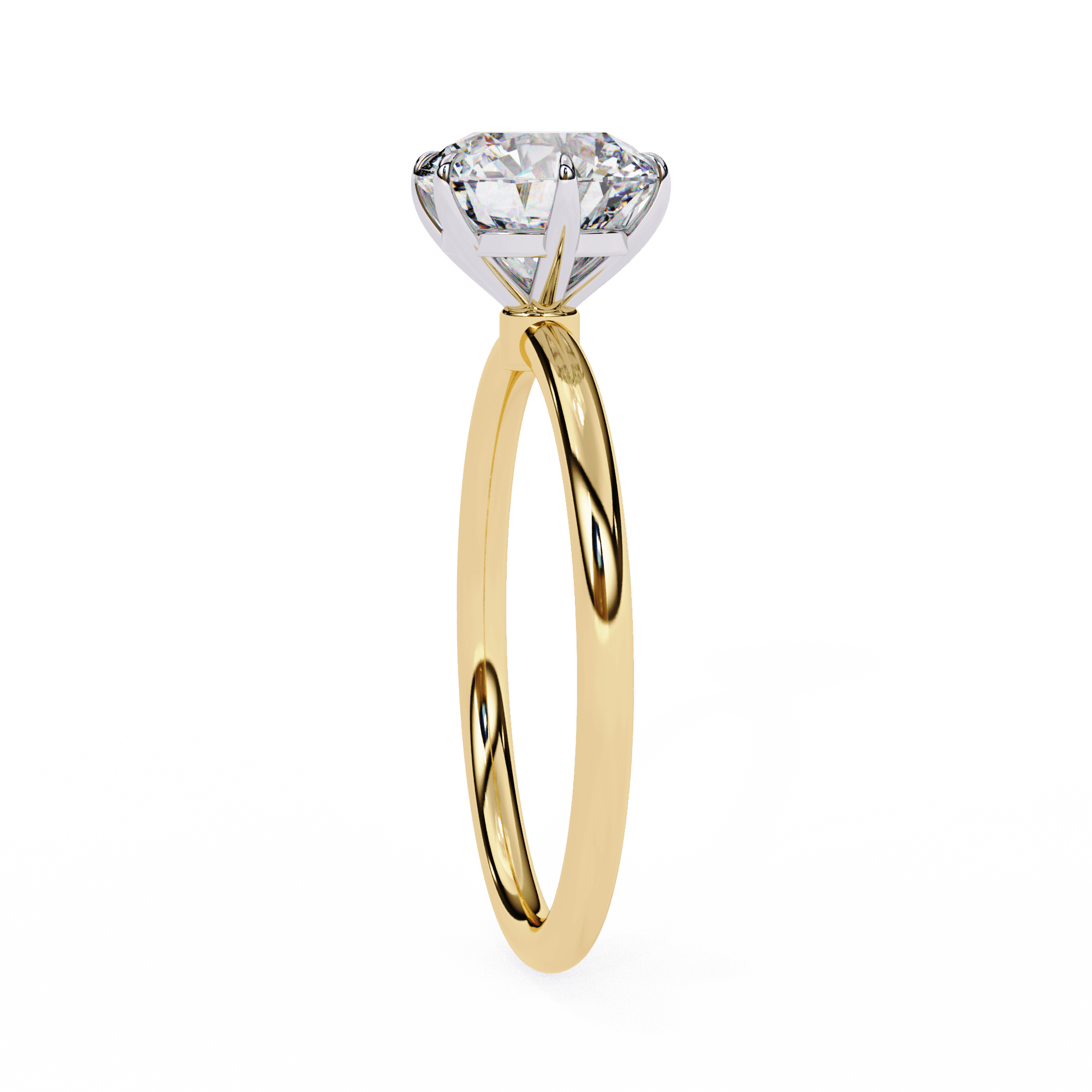 1 carat round brilliant Solitaire Ring