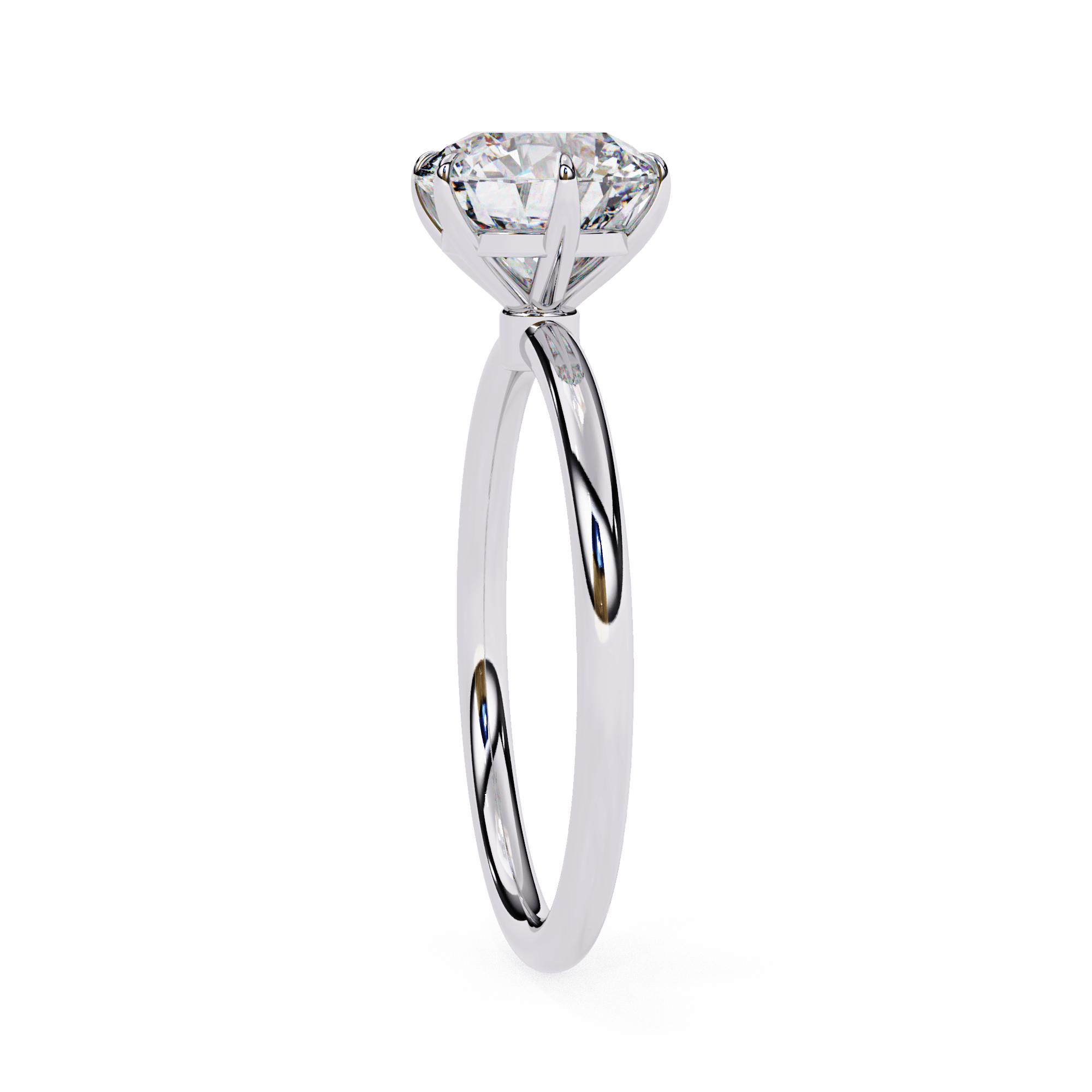 1 carat round brilliant Solitaire Ring