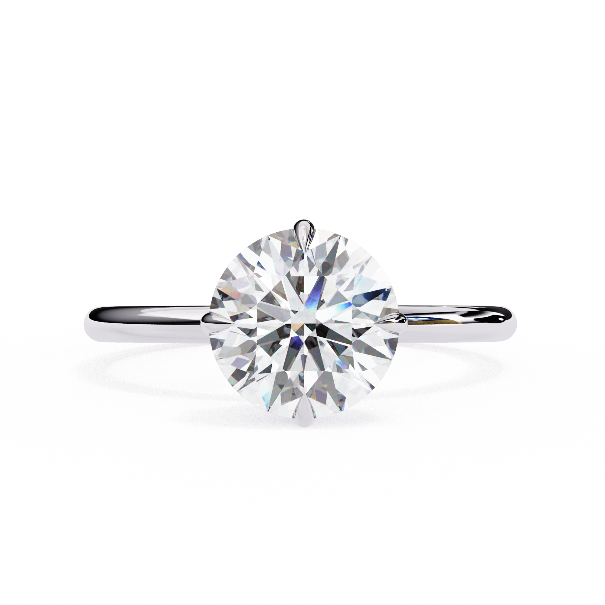 1 carat round brilliant Solitaire Ring