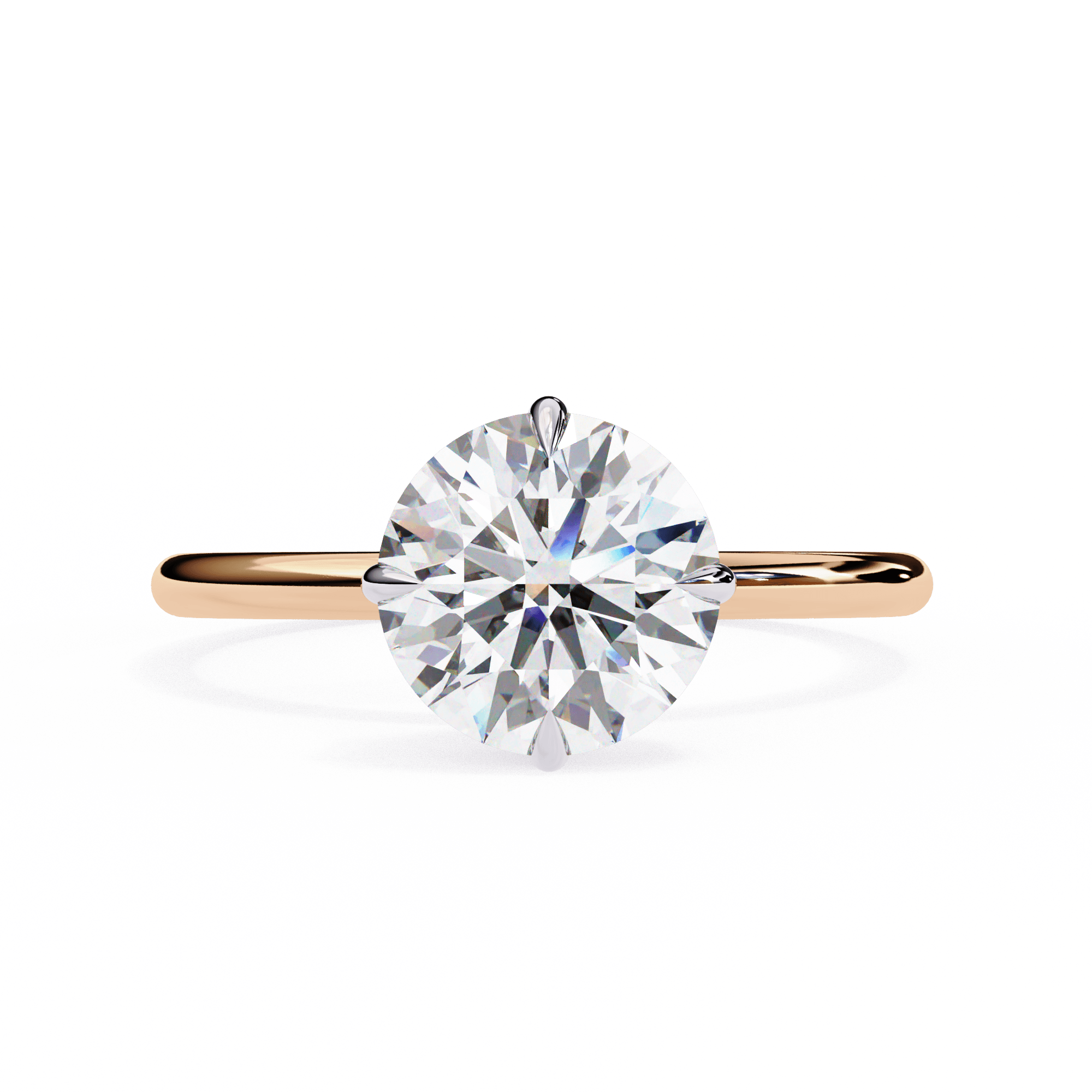 1 carat round brilliant Solitaire Ring