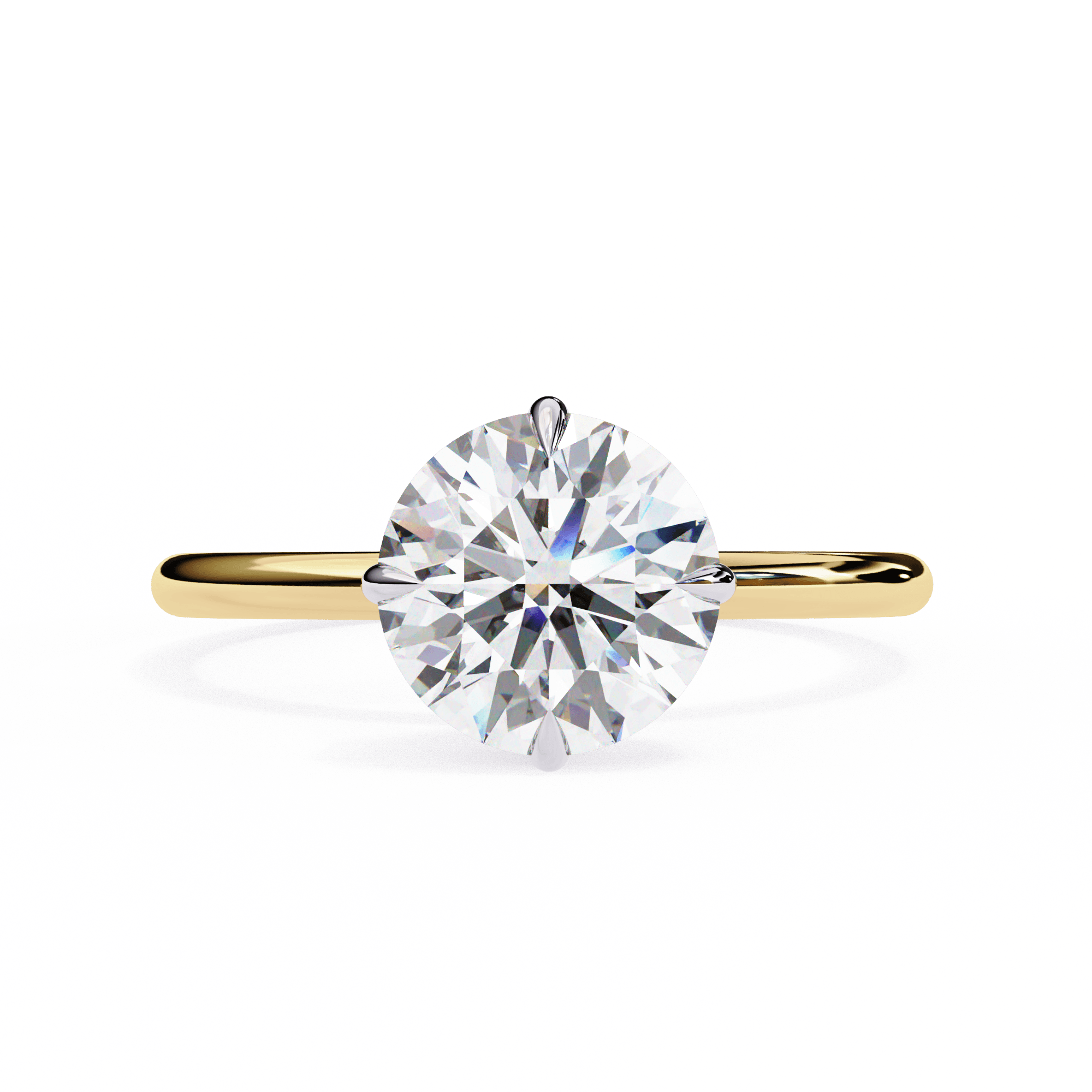 2 Carat Round Brilliant Solitaire Diamond Ring
