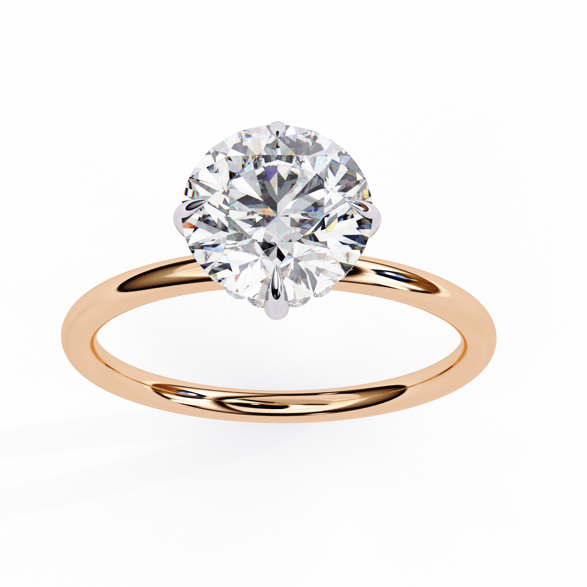 1 carat round brilliant Solitaire Ring