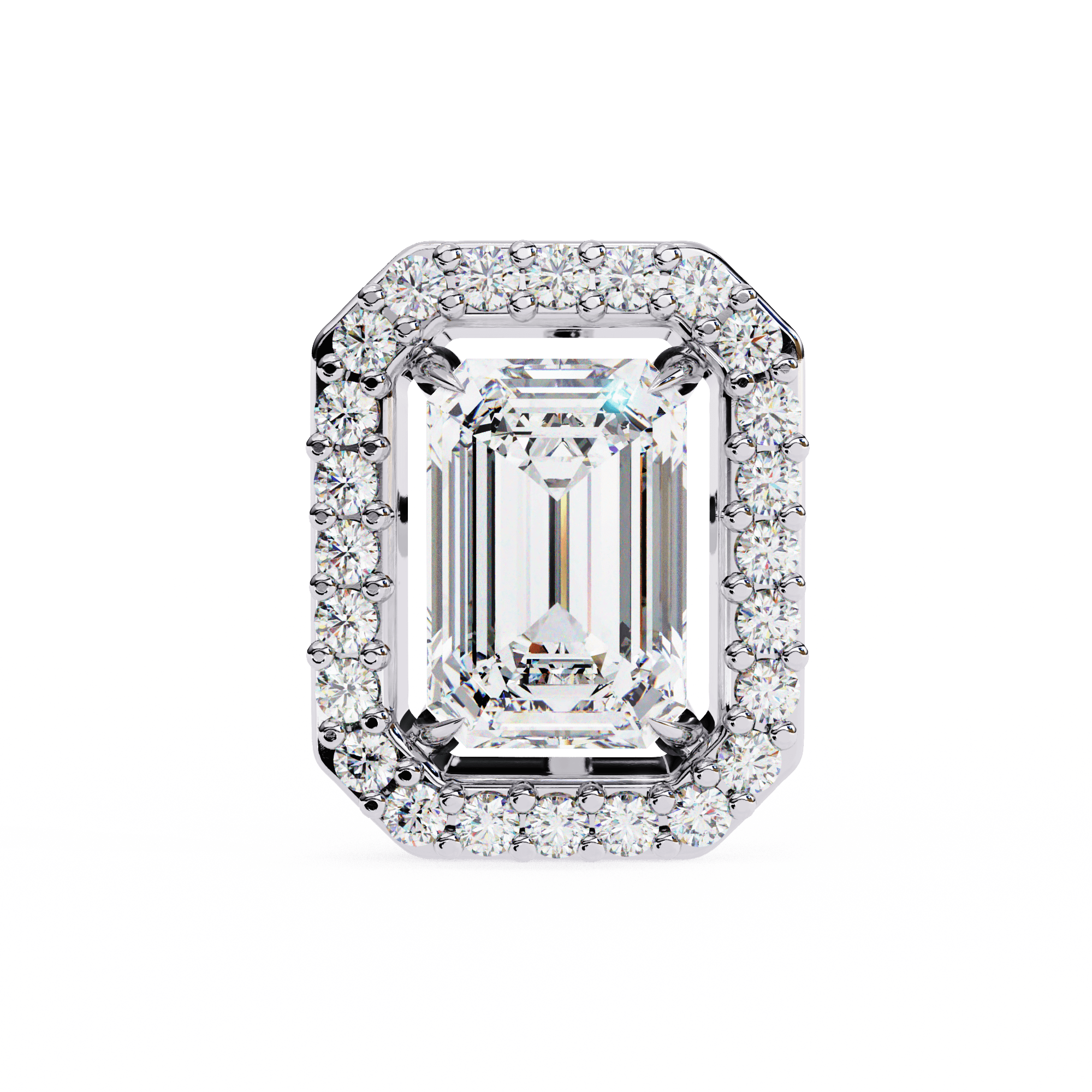 Emerald Elegance Diamond Studs