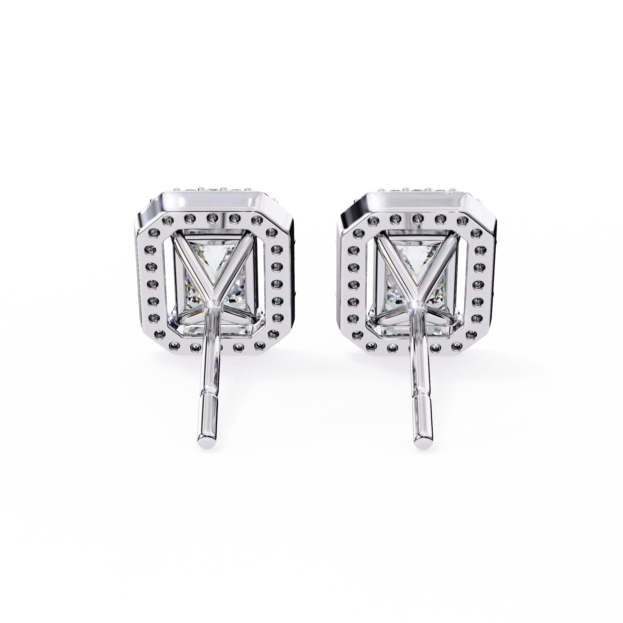 Emerald Elegance Diamond Studs