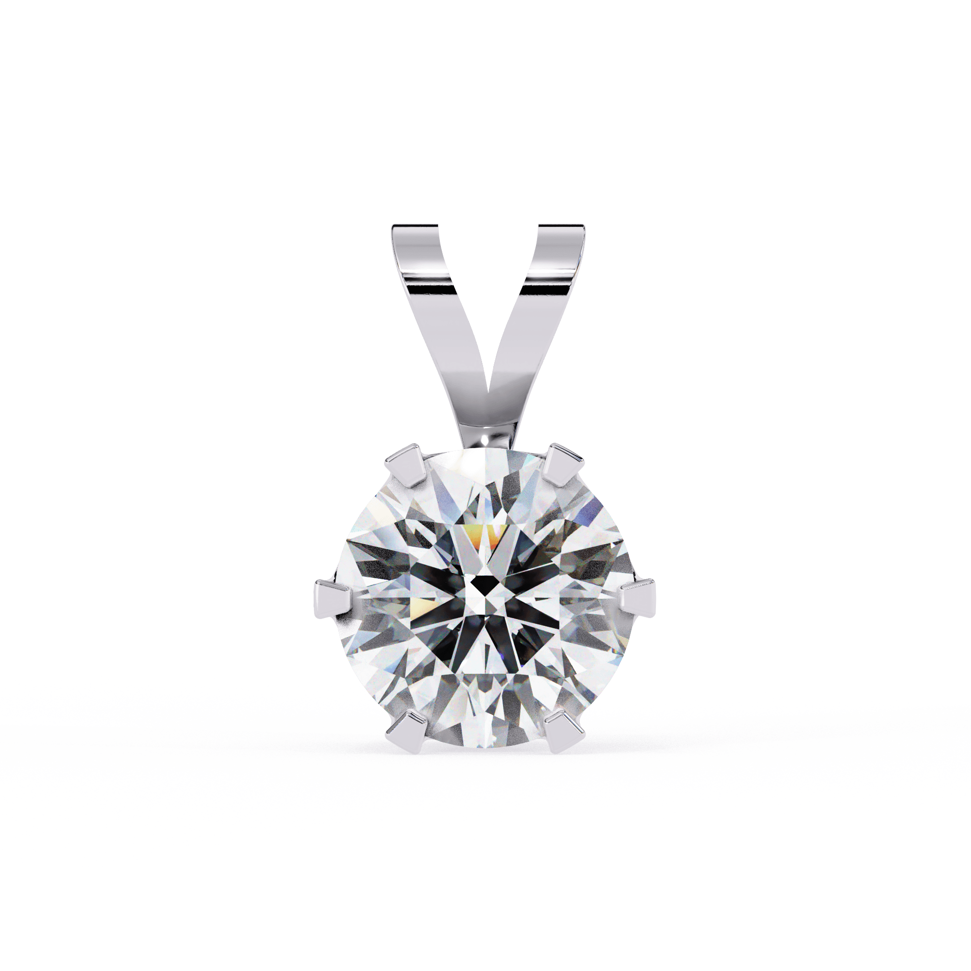 1 Carat lab grown diamond pendant