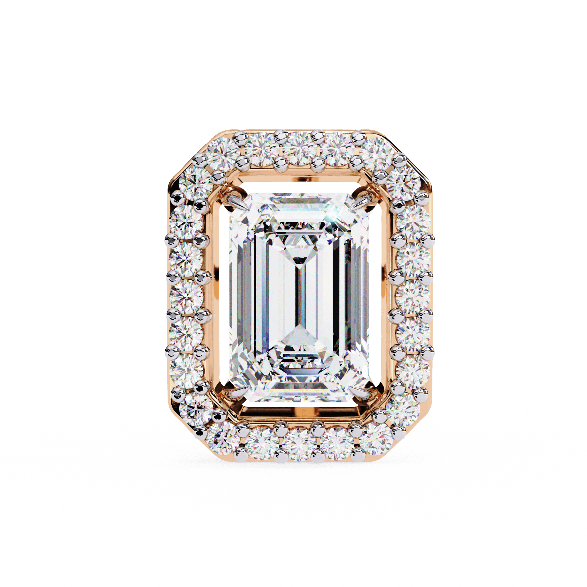 Emerald Elegance Diamond Studs