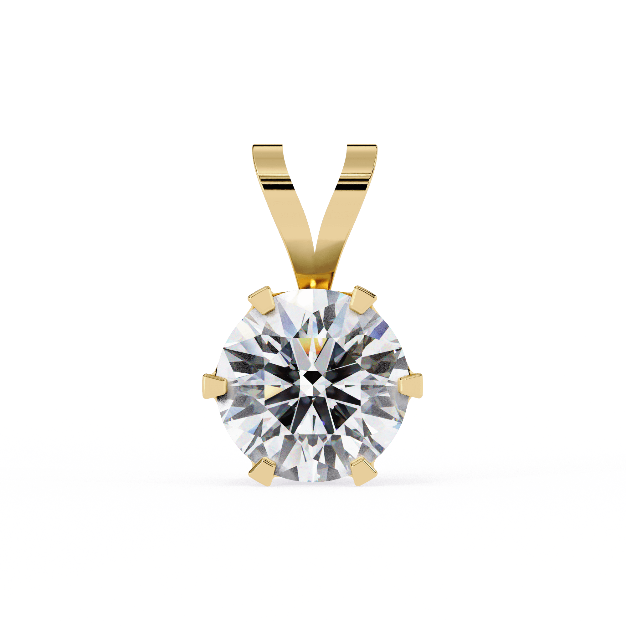 1 Carat lab grown diamond pendant