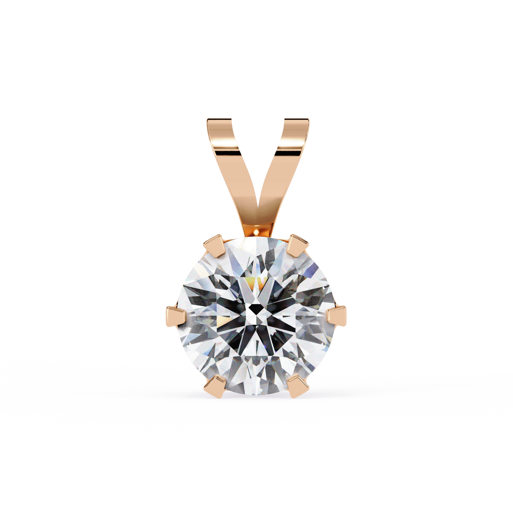 1 Carat lab grown diamond pendant