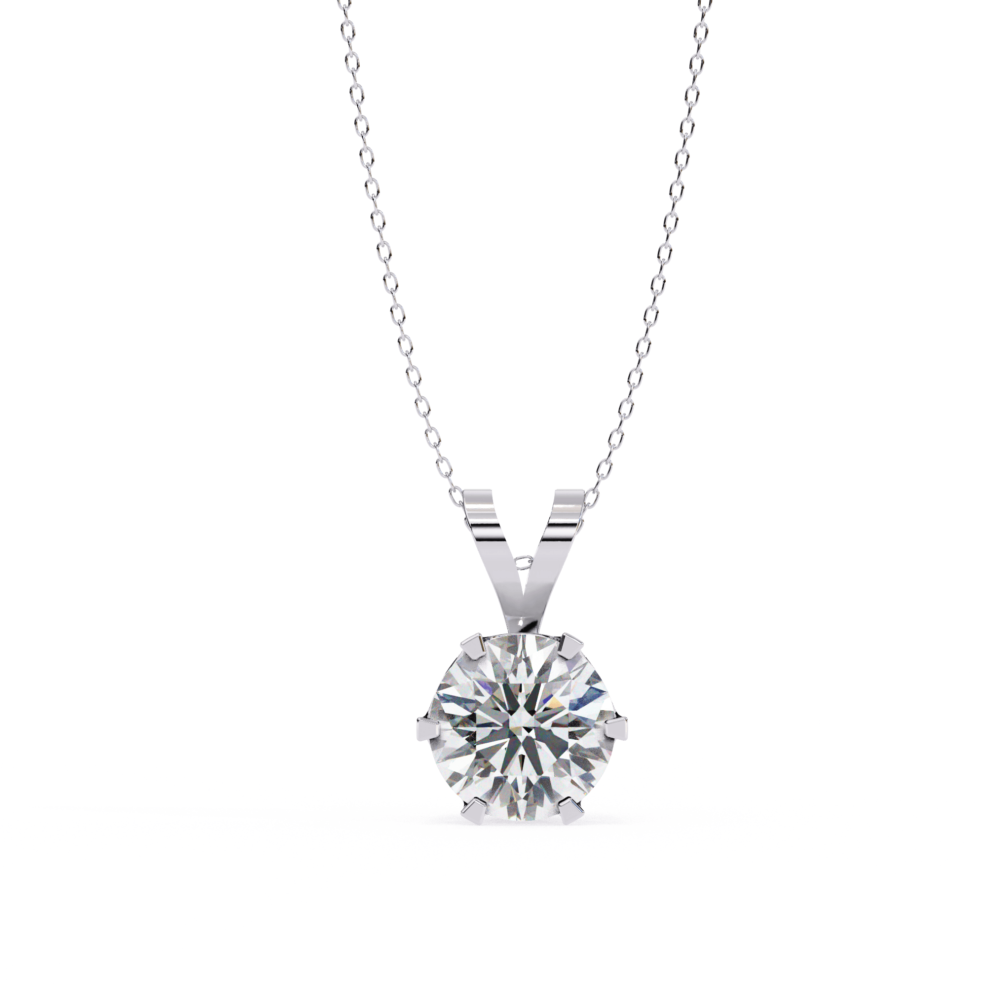 1 Carat lab grown diamond pendant