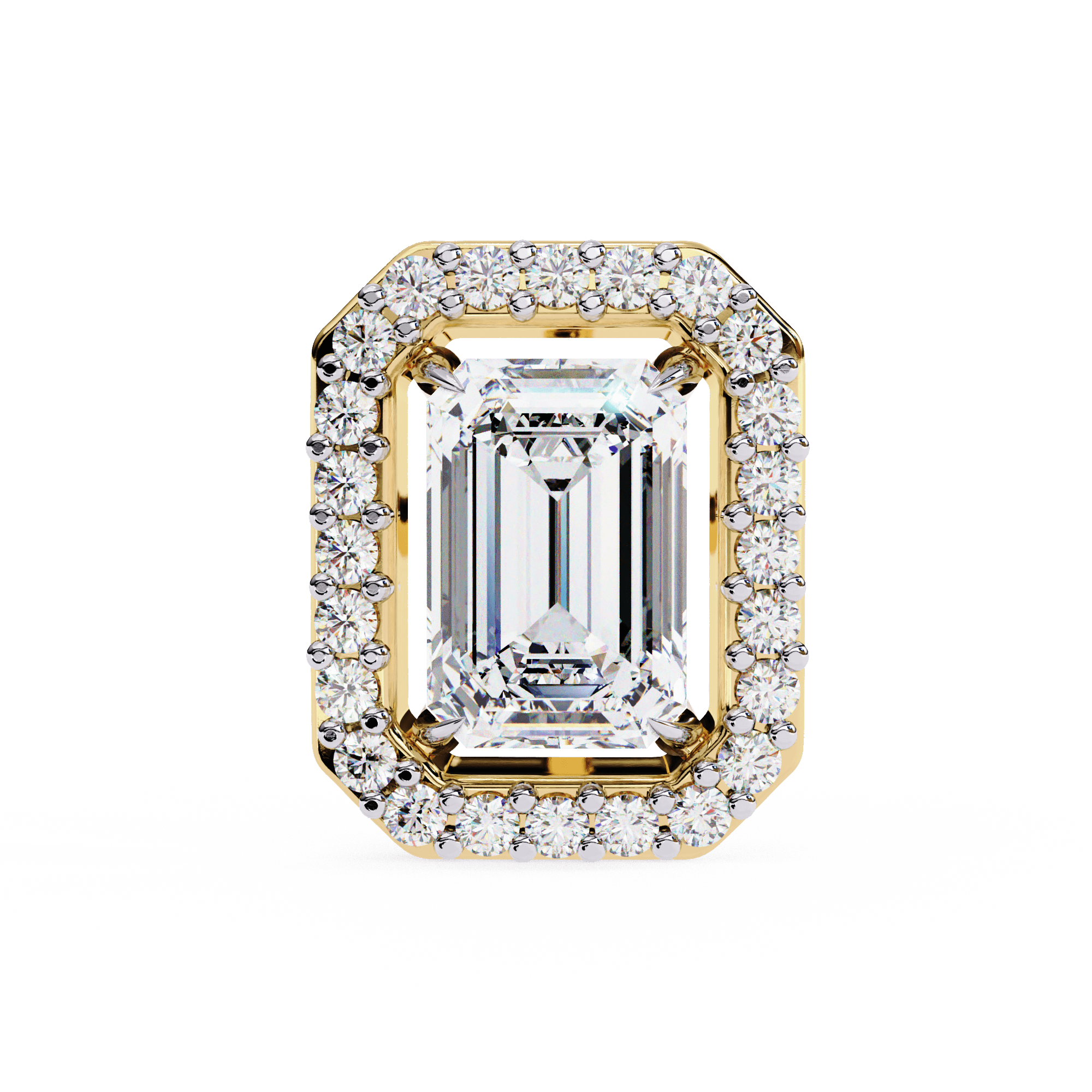 Emerald Elegance Diamond Studs