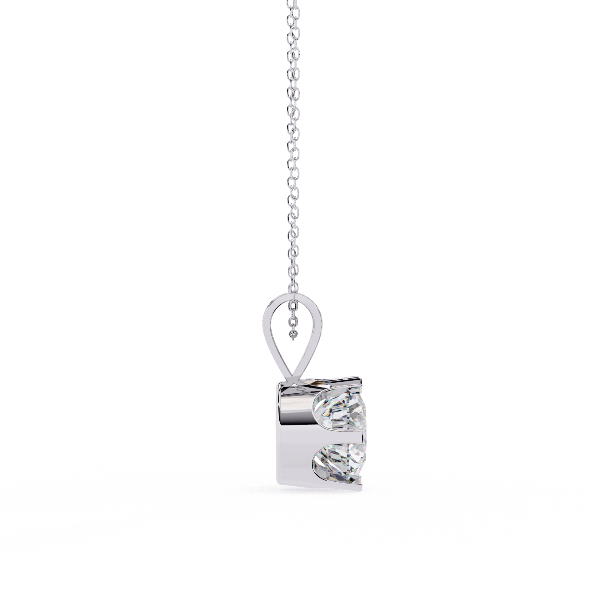 1 Carat lab grown diamond pendant