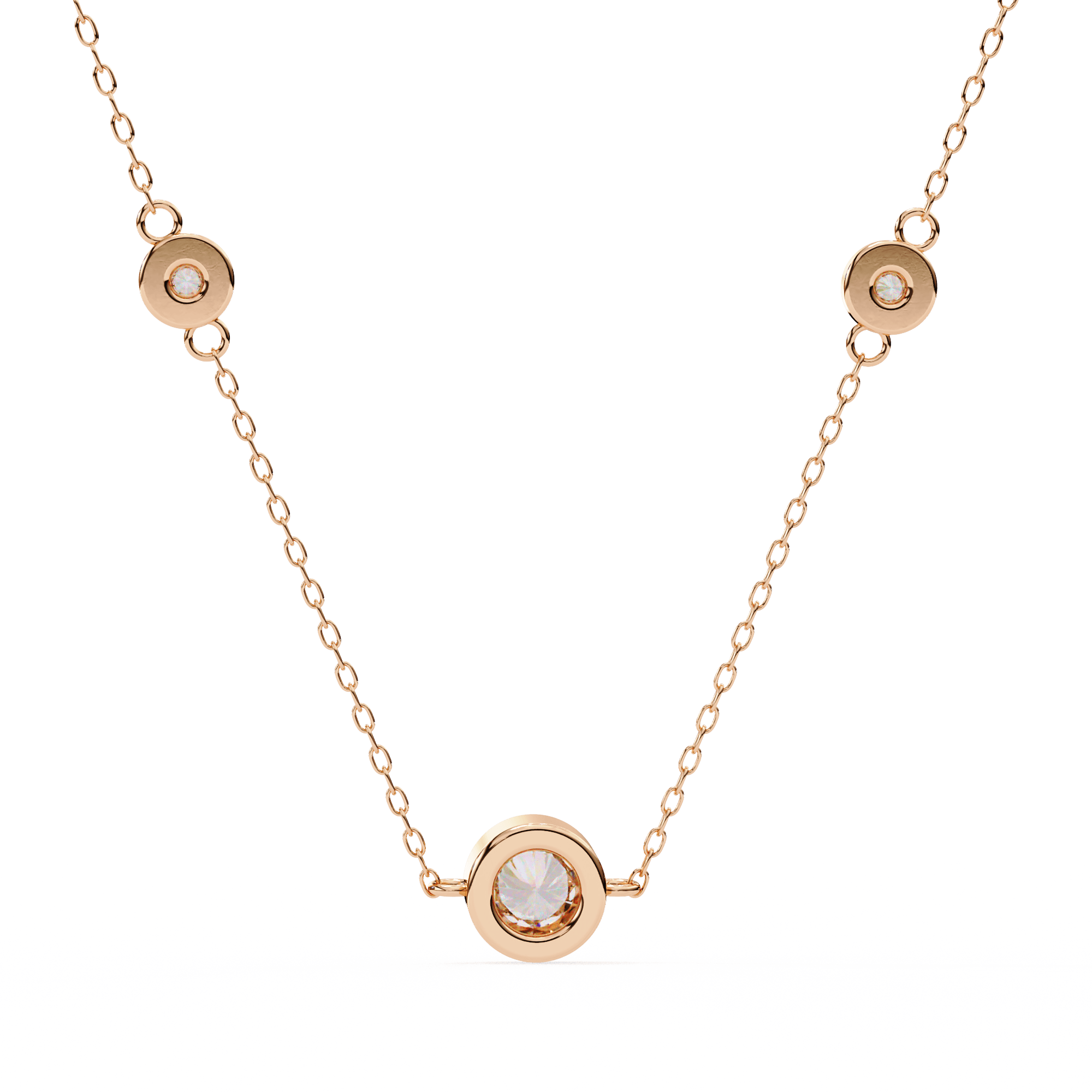 Triana Bezel Set Diamond Pendant