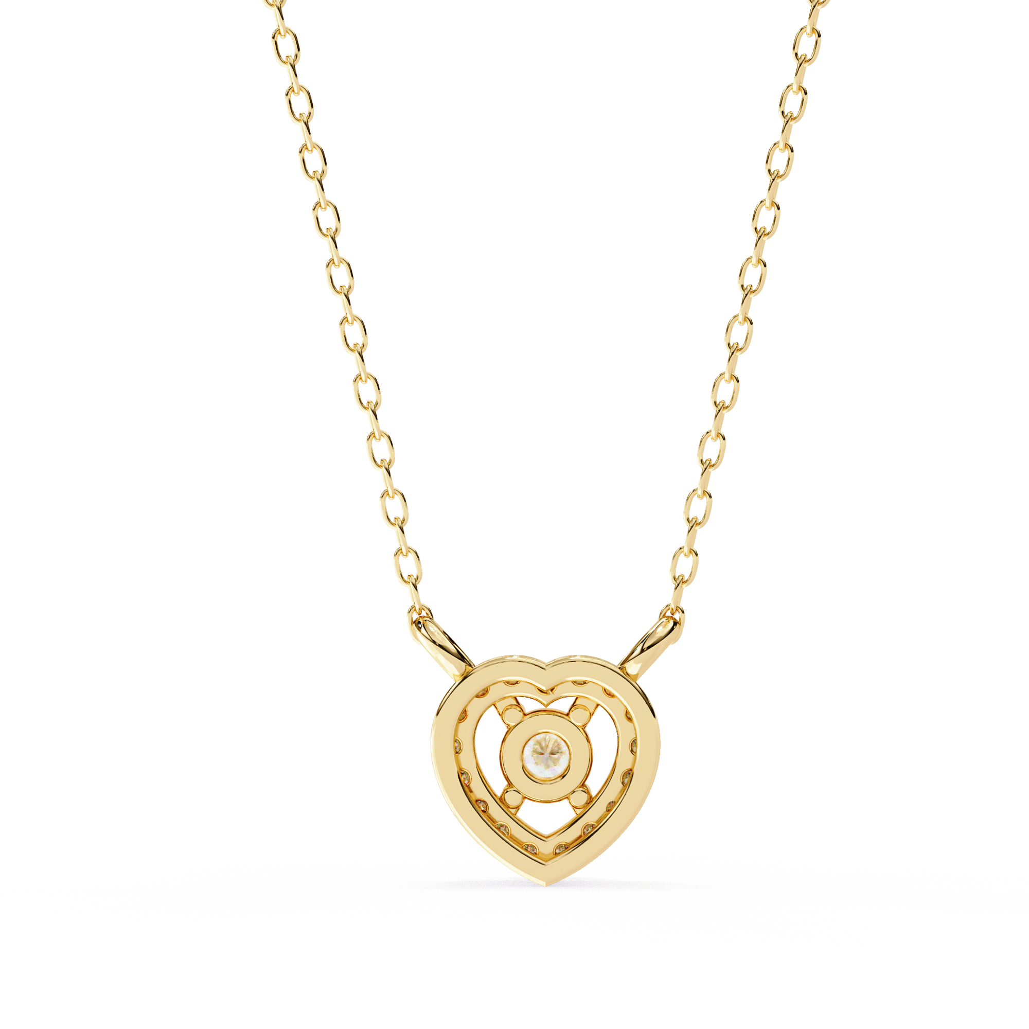 Hearty Spark Diamond Pendant