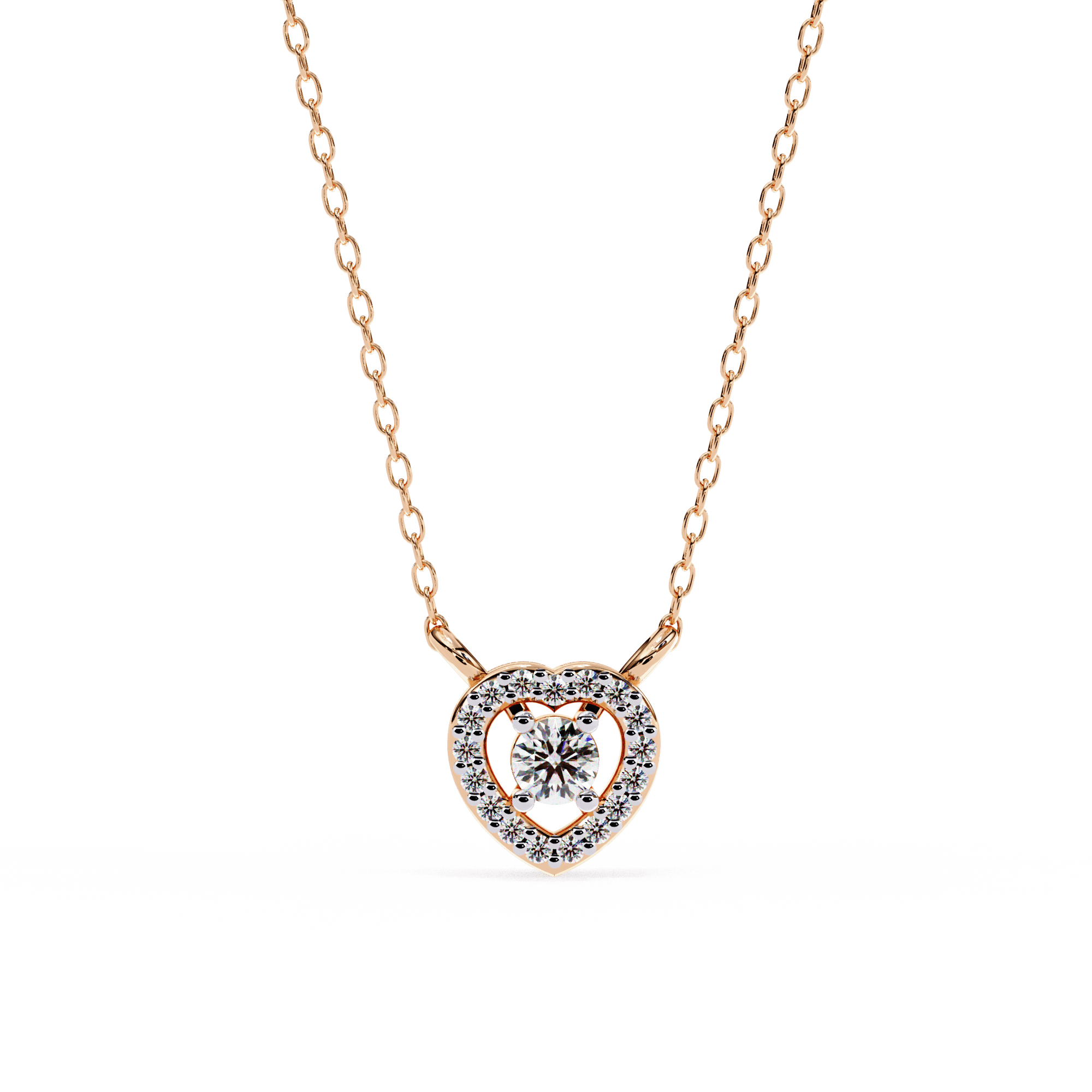 Hearty Spark Diamond Pendant
