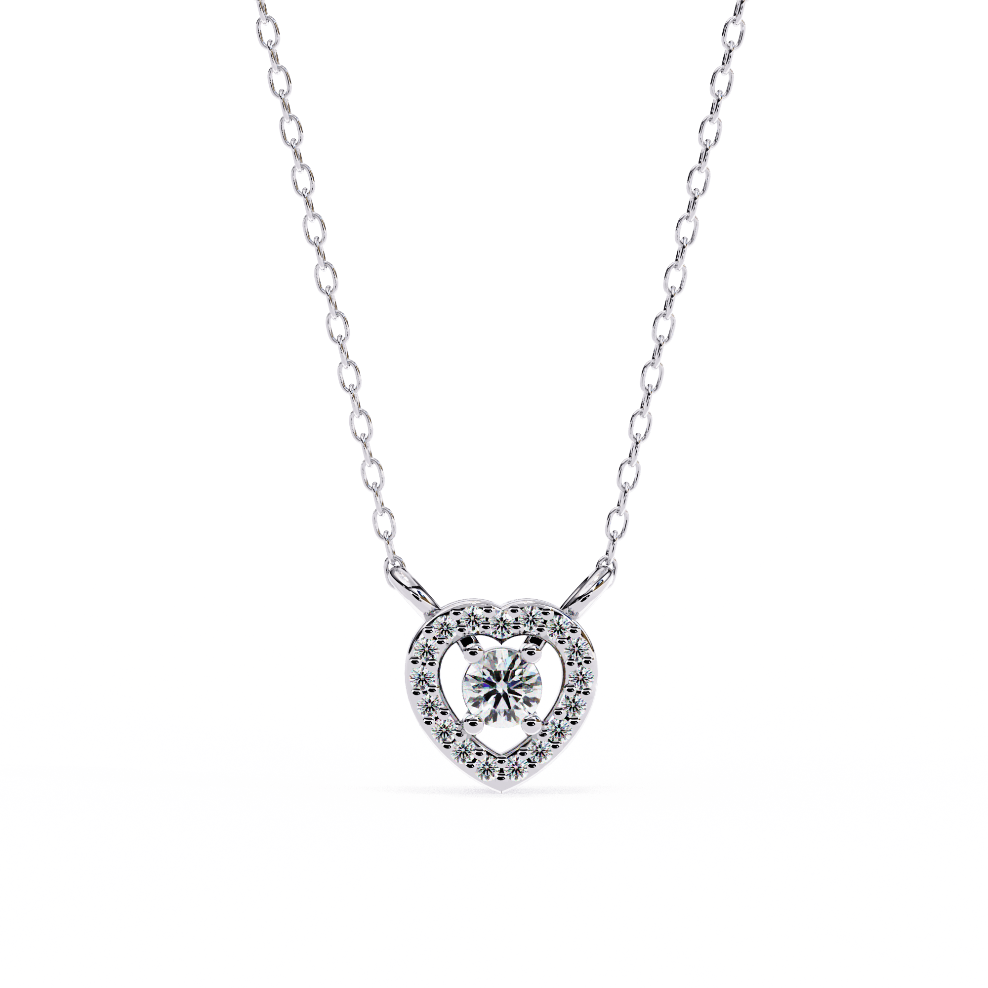 Hearty Spark Diamond Pendant