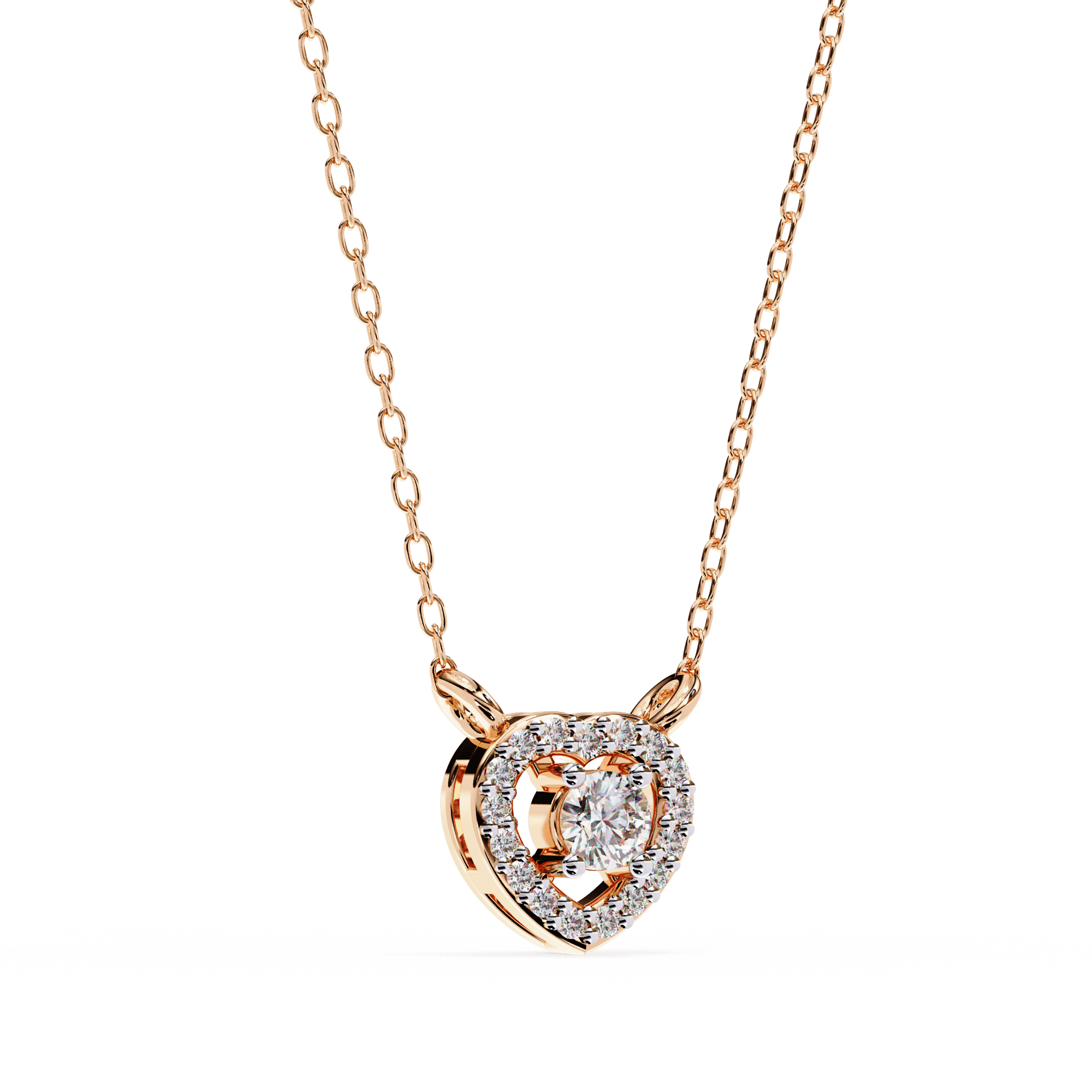 Hearty Spark Diamond Pendant