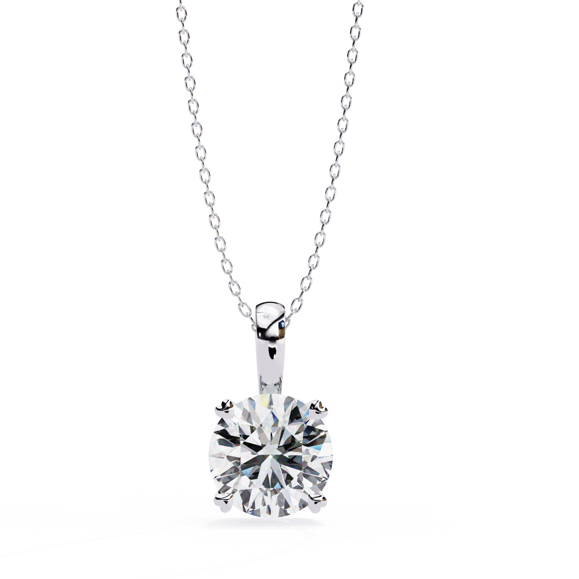 Omega Diamond Pendant