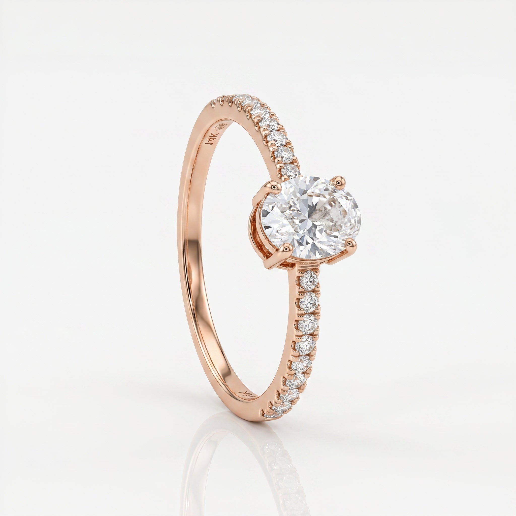 Seraphina Solitaire Lab Grown Diamond Ring 14KT Rose Gold