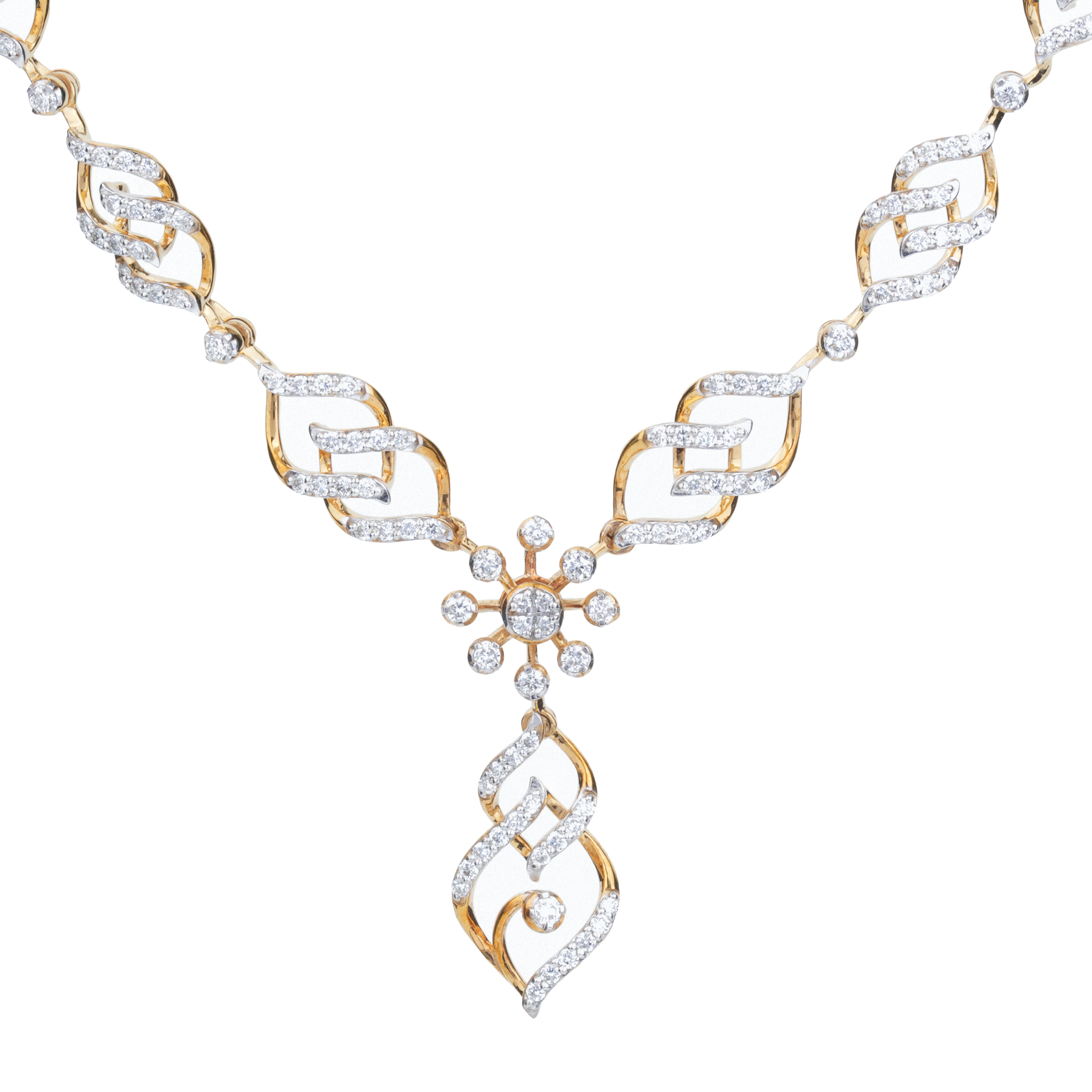 Interlocking Diamond Necklace
