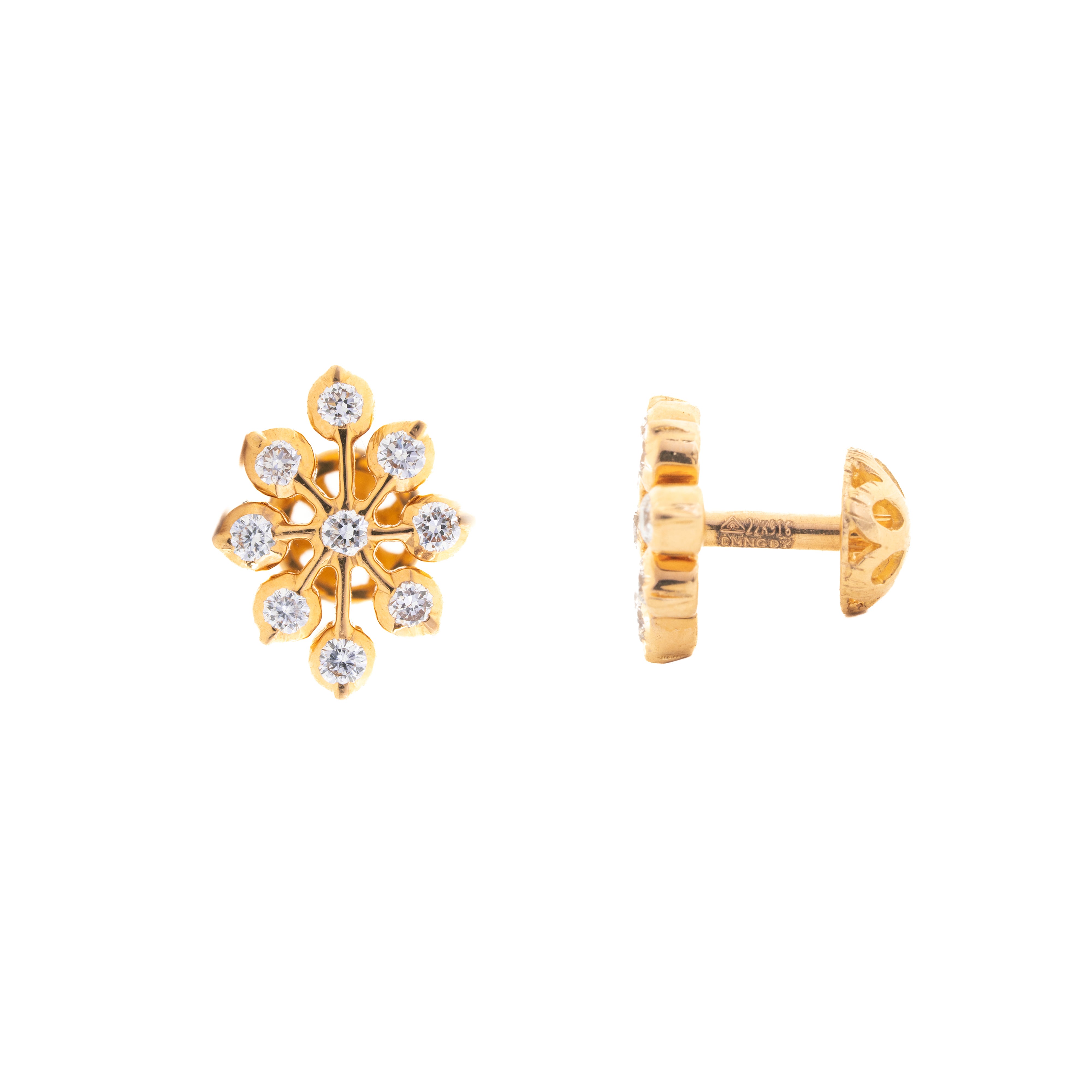 Florette Lab Grown Diamond Stud Earrings