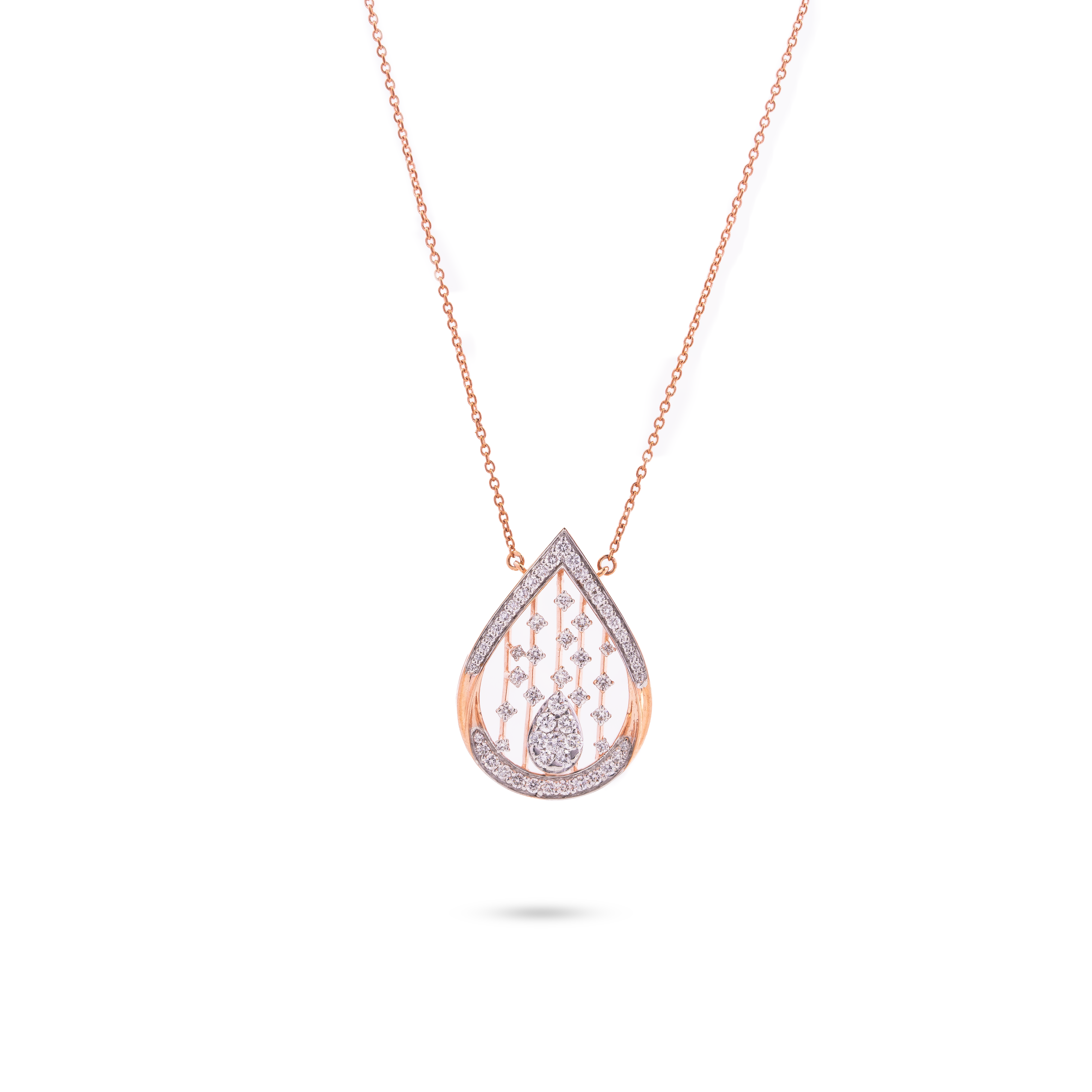 Aurora Diamond Teardrop Pendant