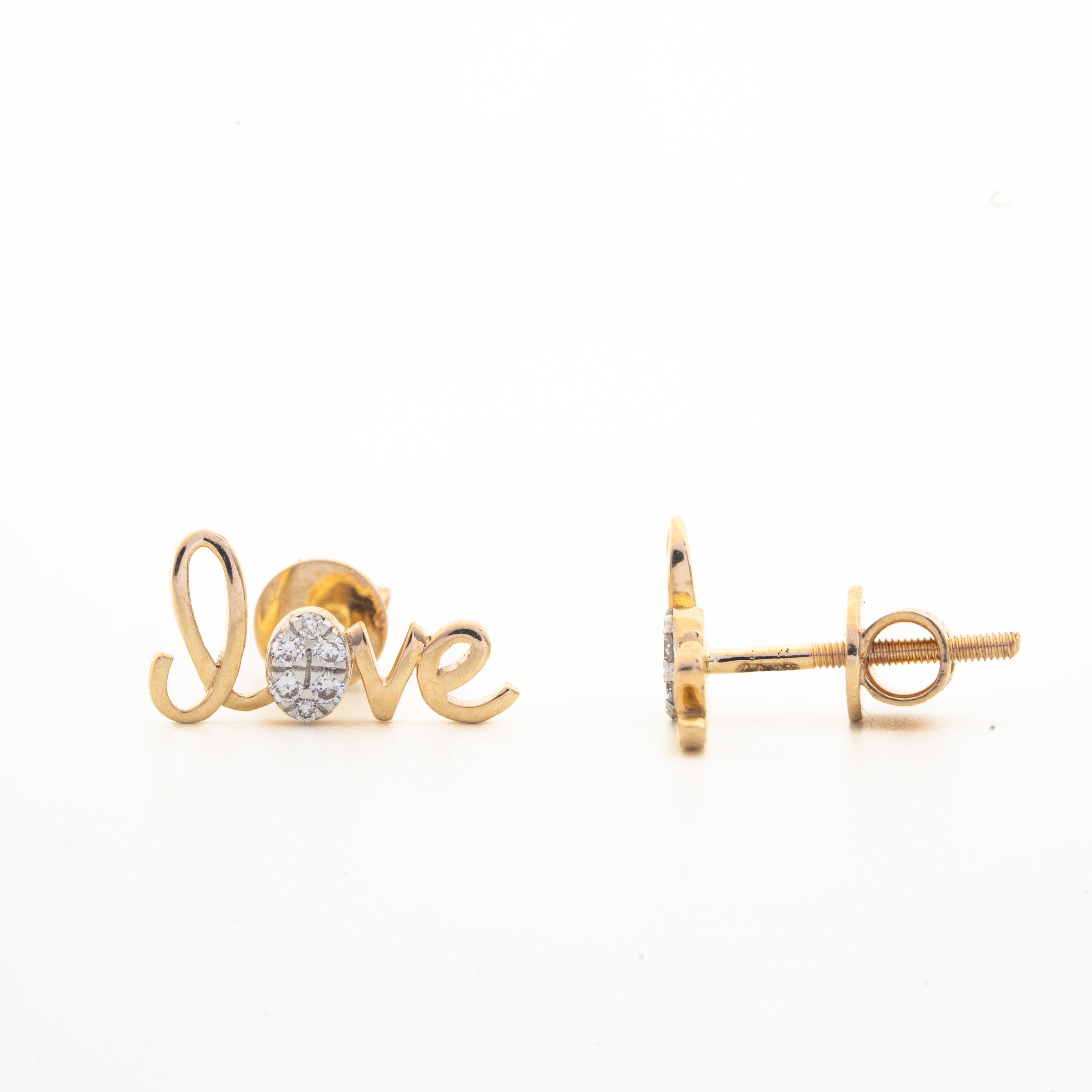 Love Diamond Stud Earrings