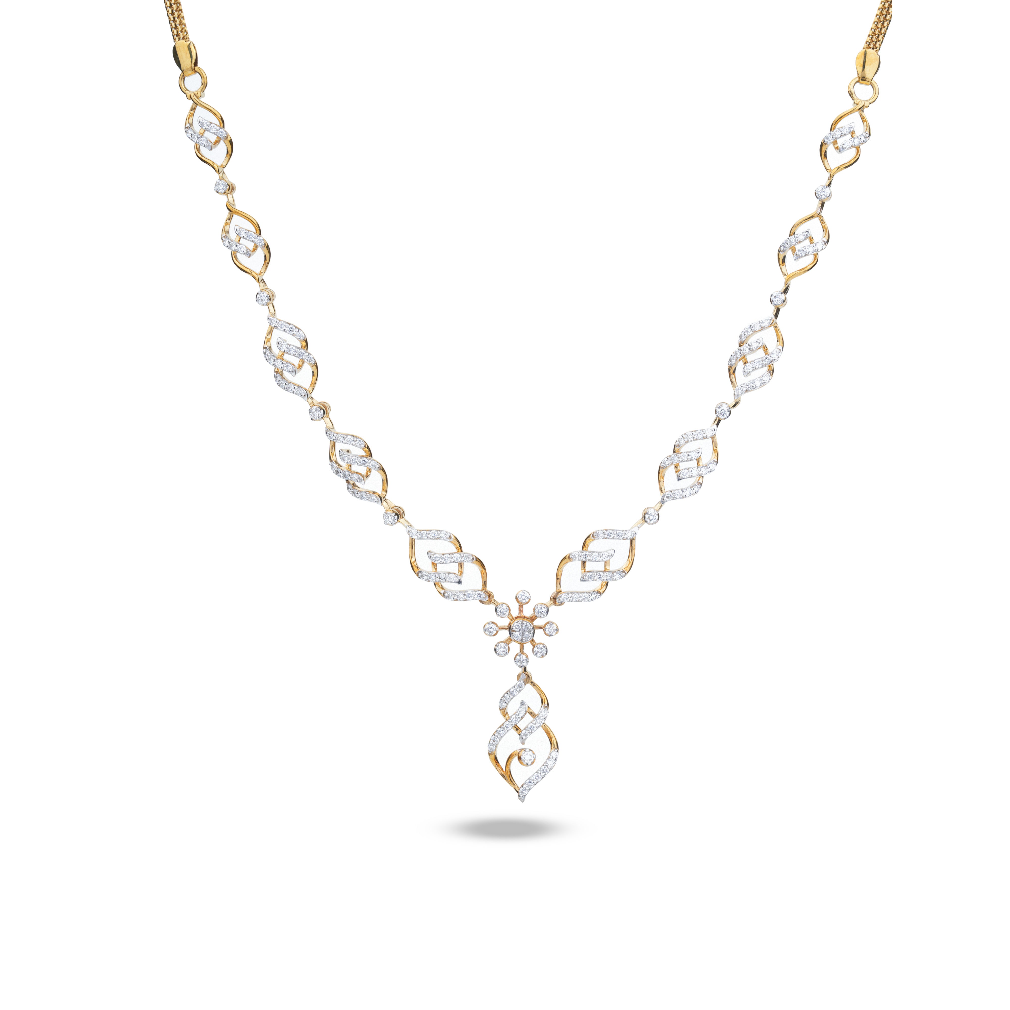 Interlocking Diamond Necklace