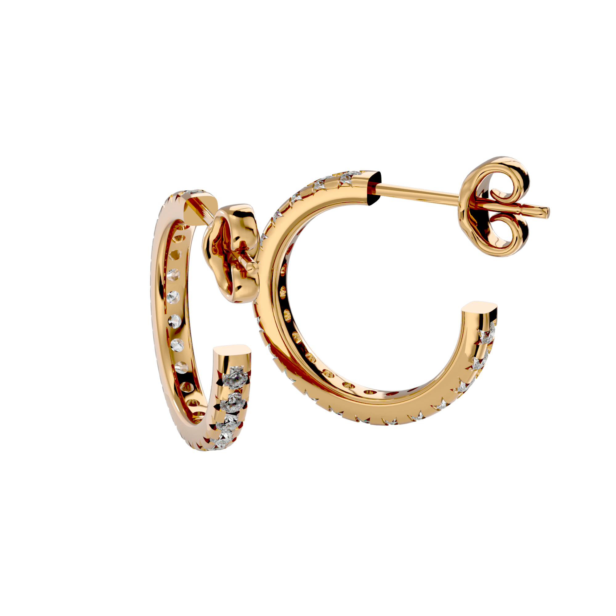Little Hoops Diamond Earrings