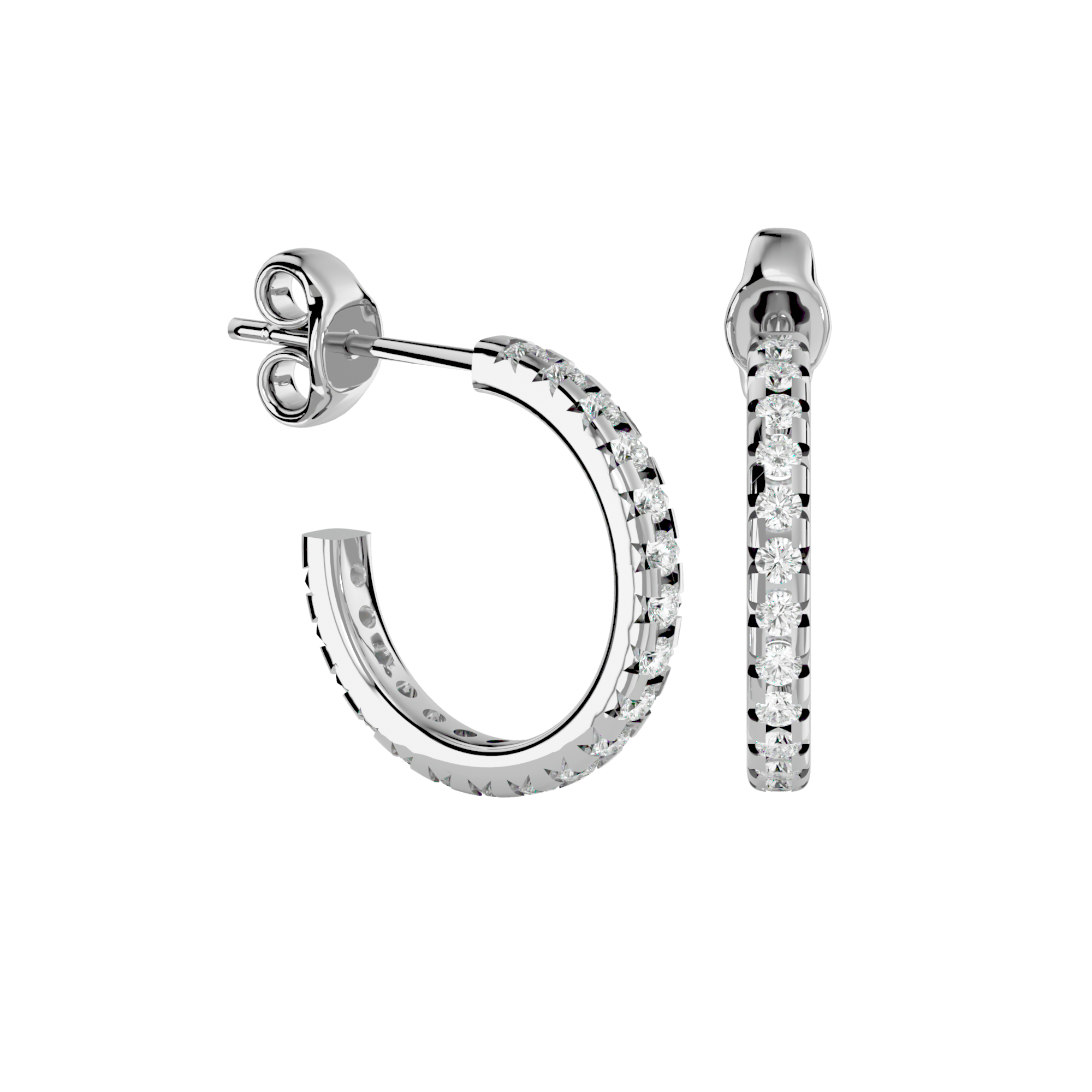 Little Hoops Diamond Earrings