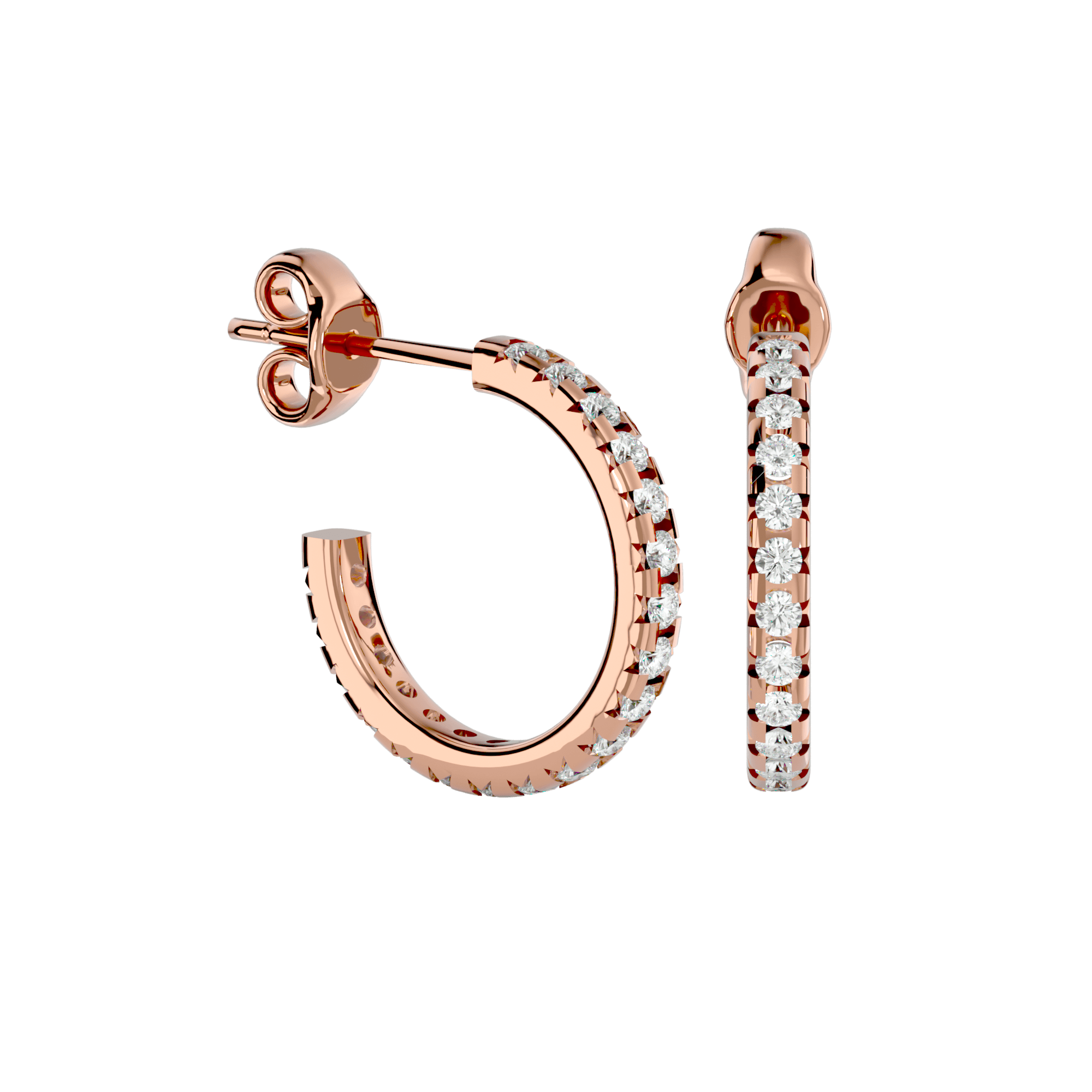 Little Hoops Diamond Earrings