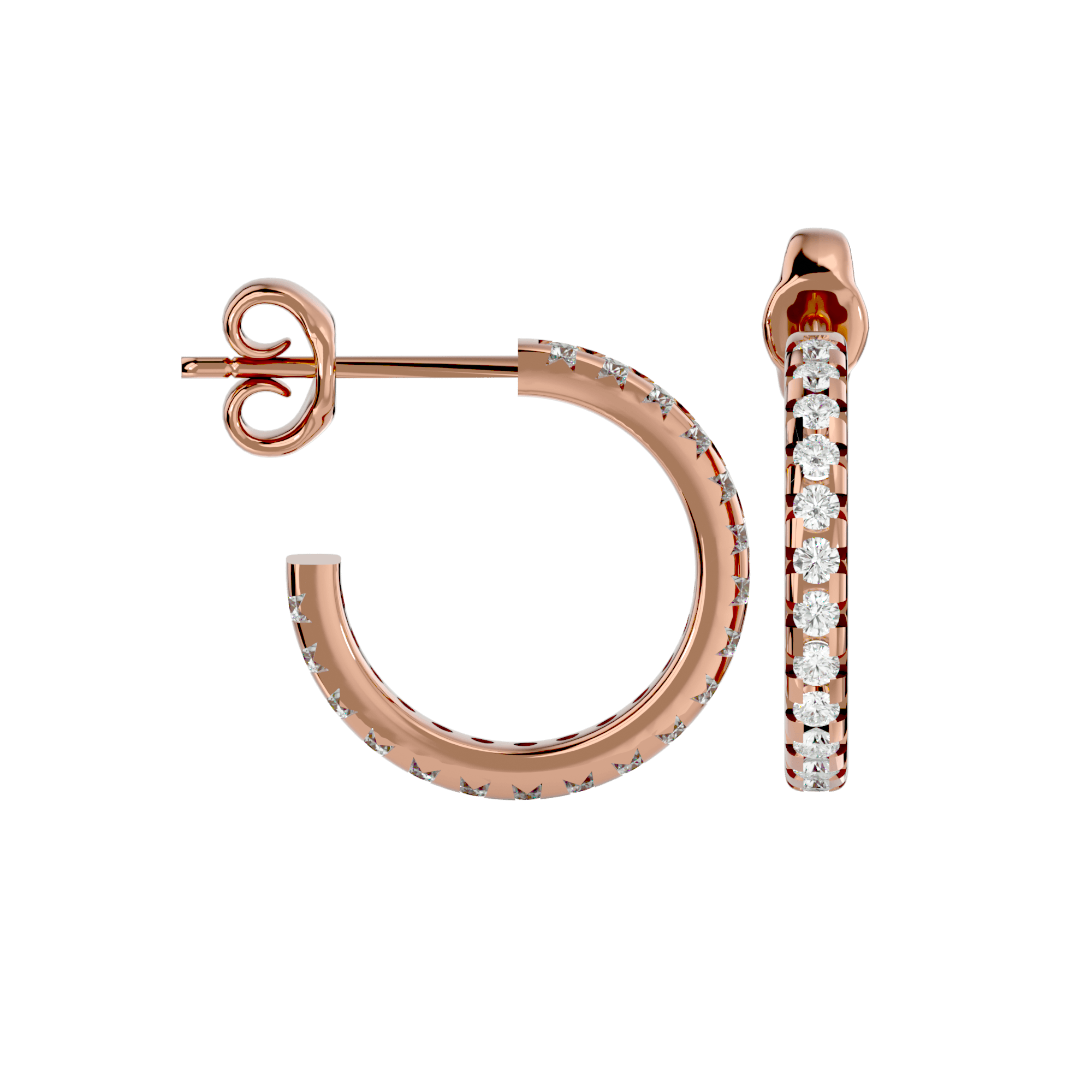 Little Hoops Diamond Earrings
