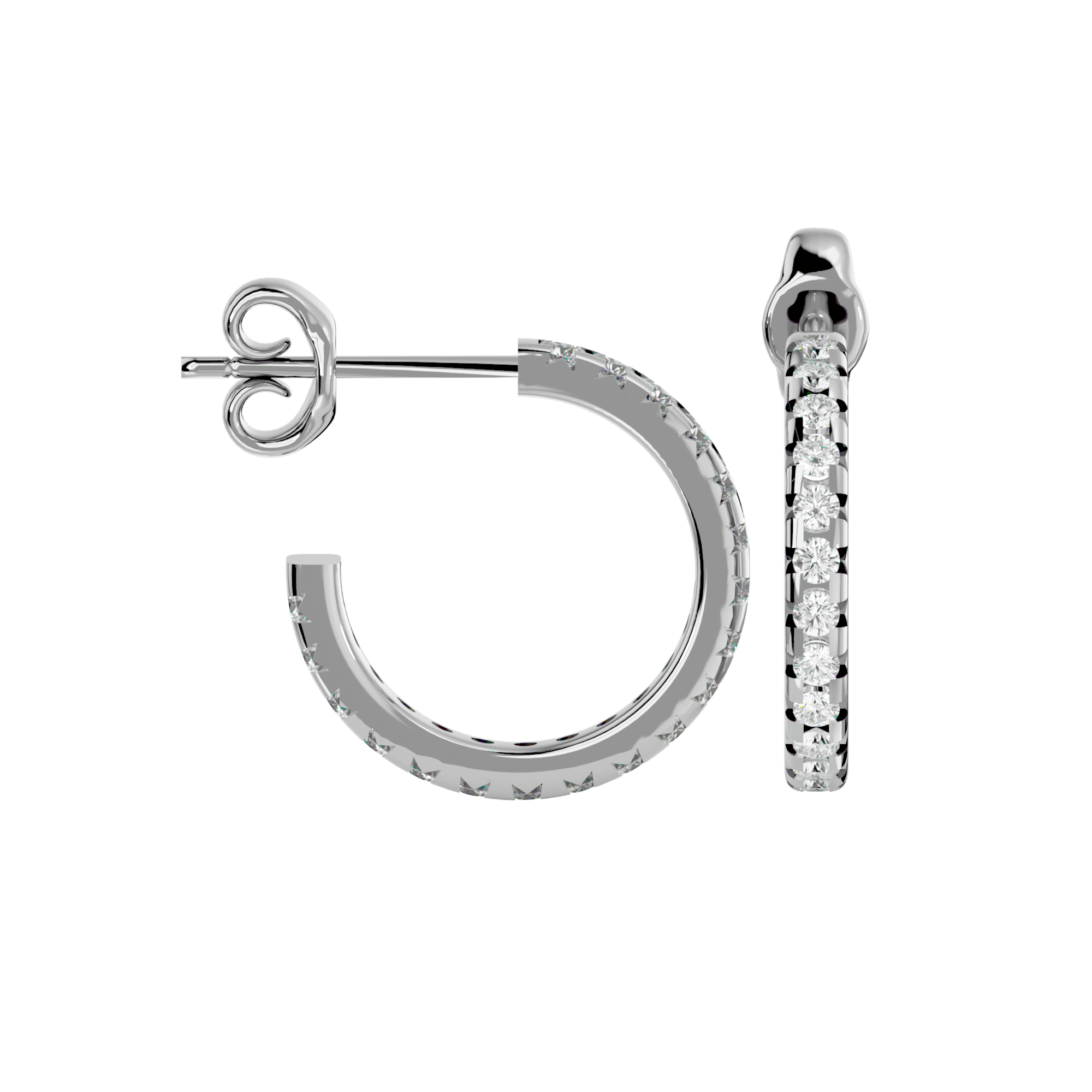Little Hoops Diamond Earrings