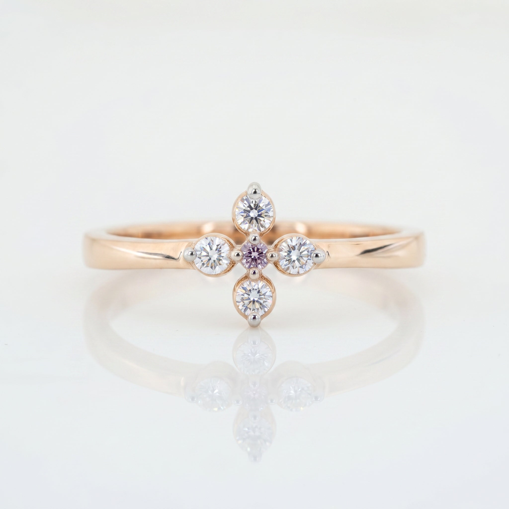 Elina Blossom Lab Grown Diamond Ring 9KT Yellow Gold