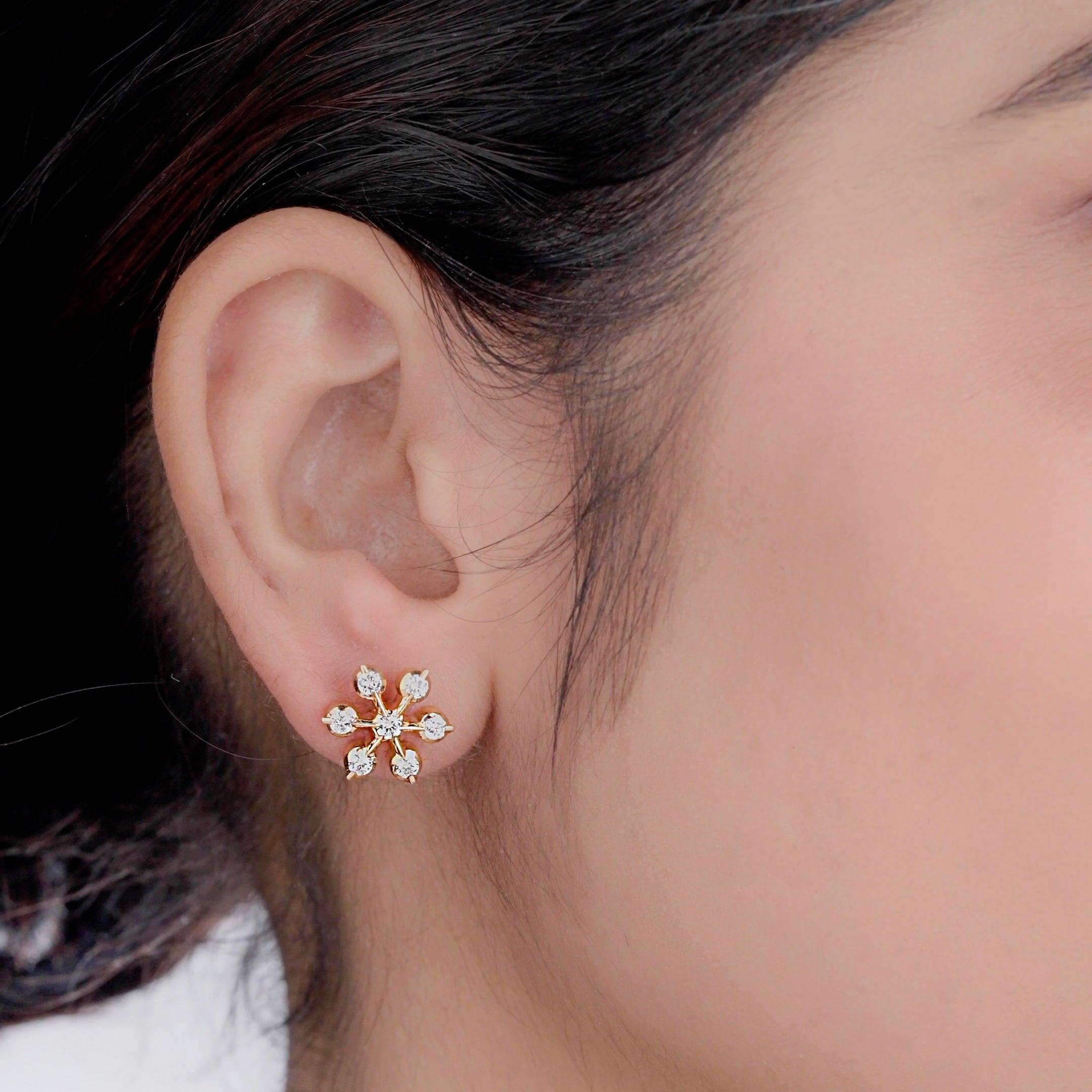 Iconic 7 stone Diamond Earring