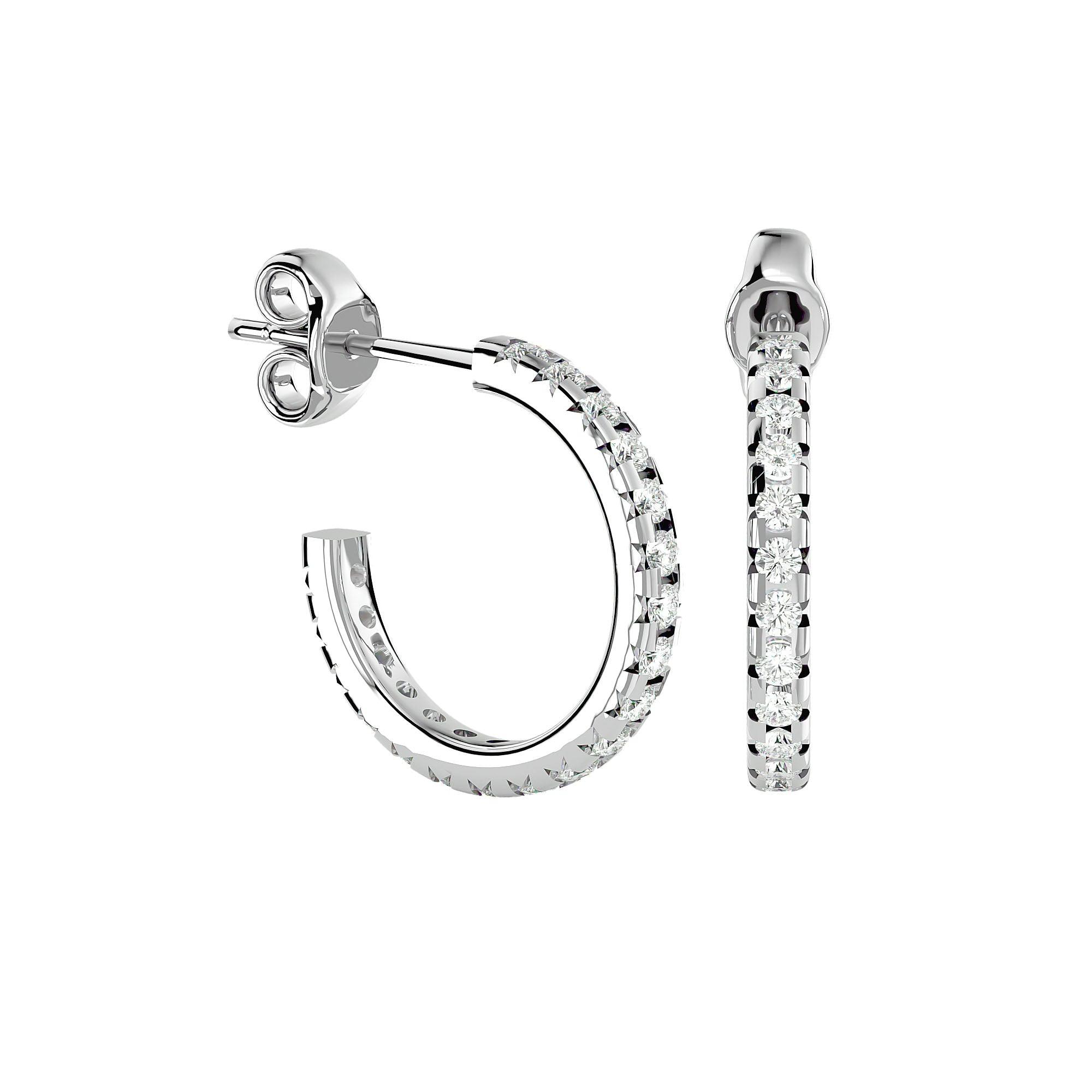 Little Hoops Diamond Earrings