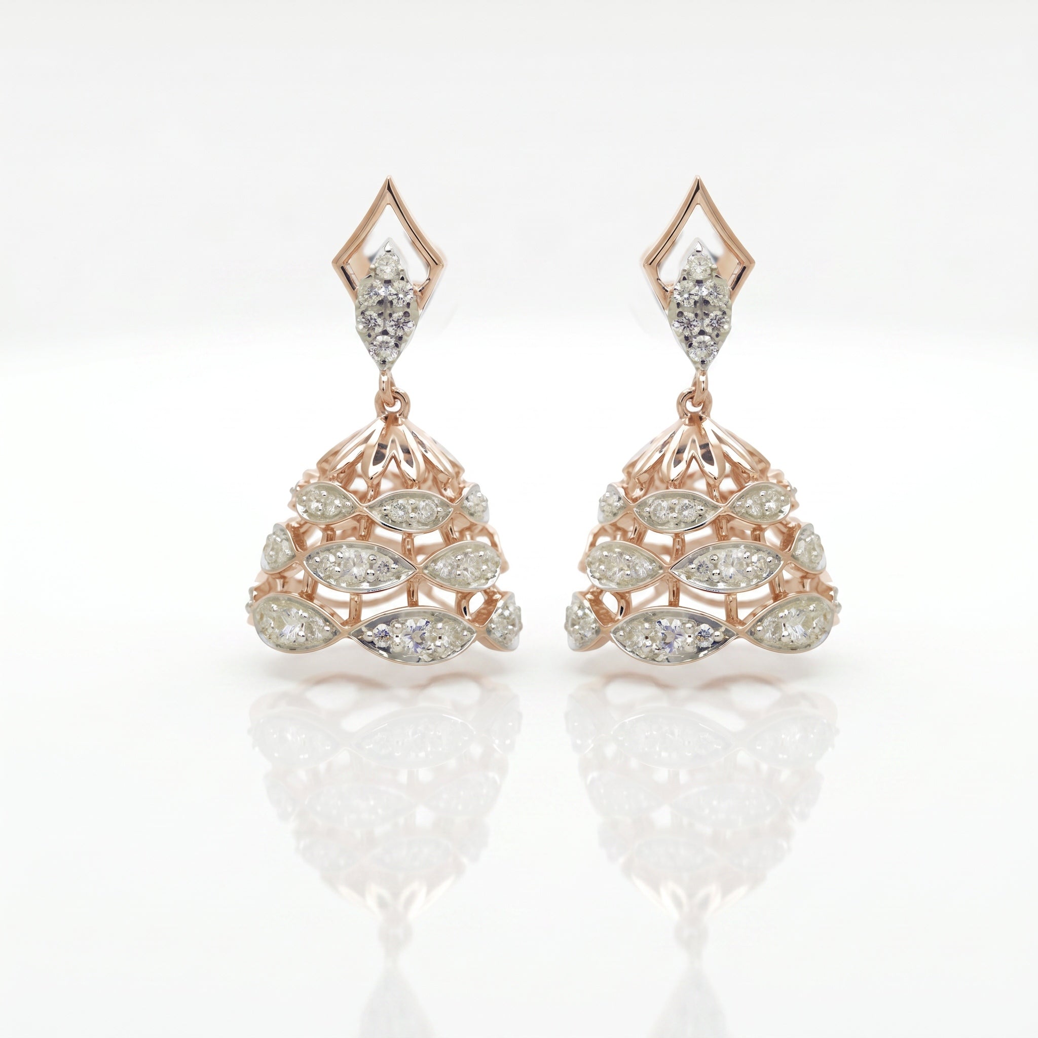 Helios Aurelia Lab Grown Diamond Drop Jhumka