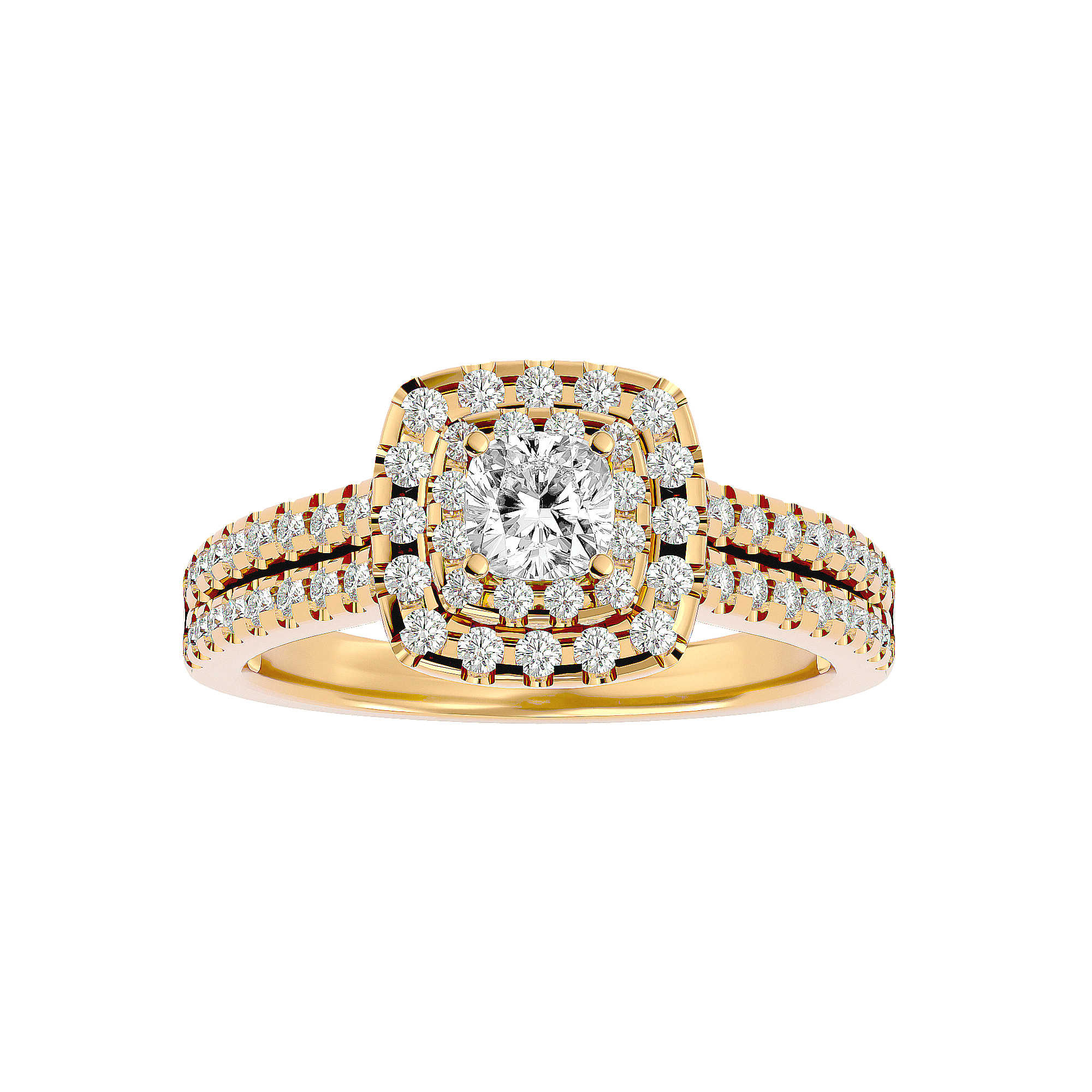 Genevieve Diamond Halo Ring