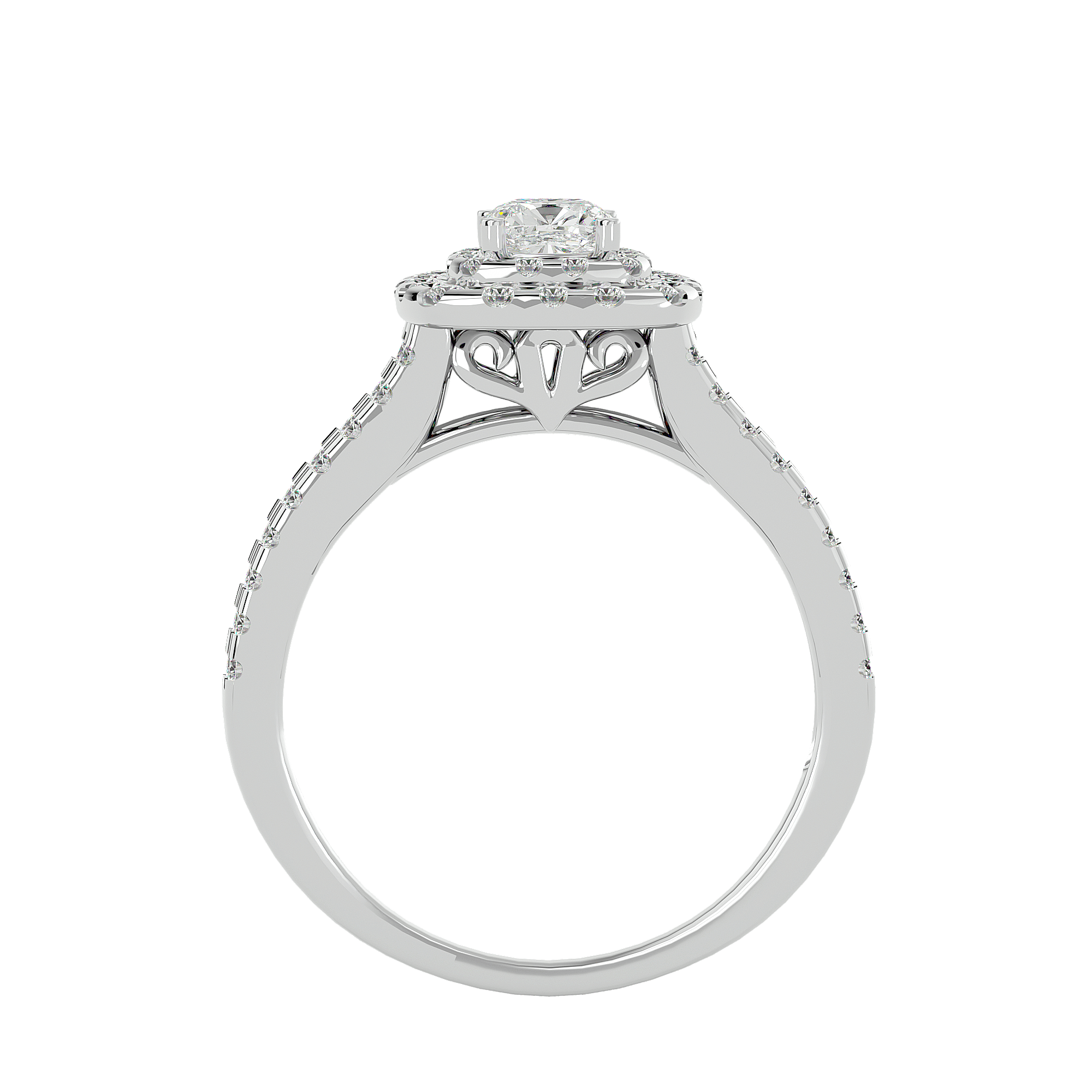 Genevieve Diamond Halo Ring