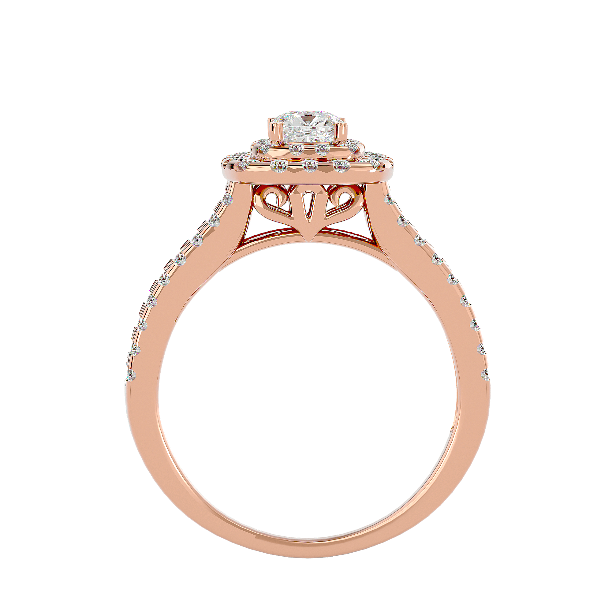 Genevieve Diamond Halo Ring