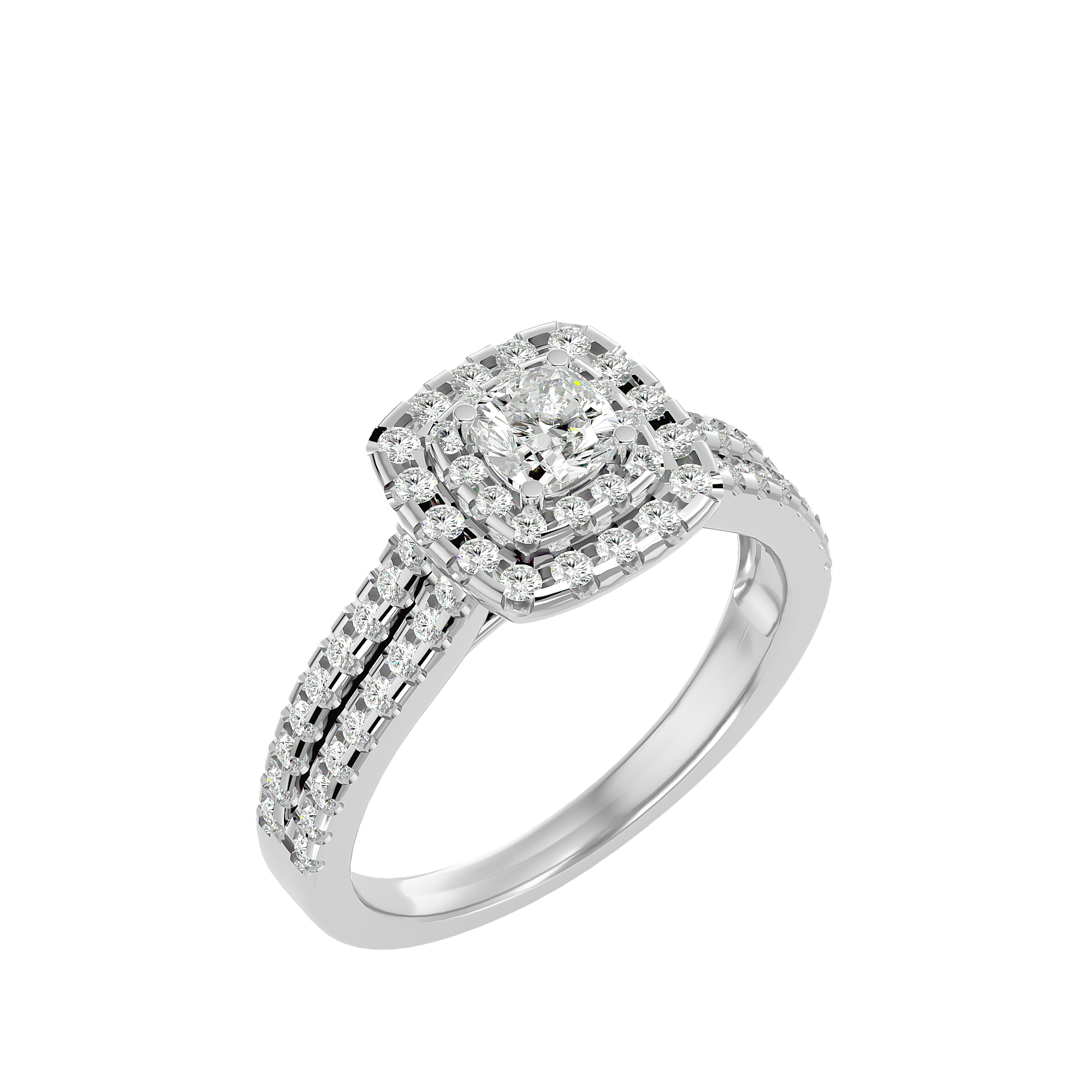 Genevieve Diamond Halo Ring