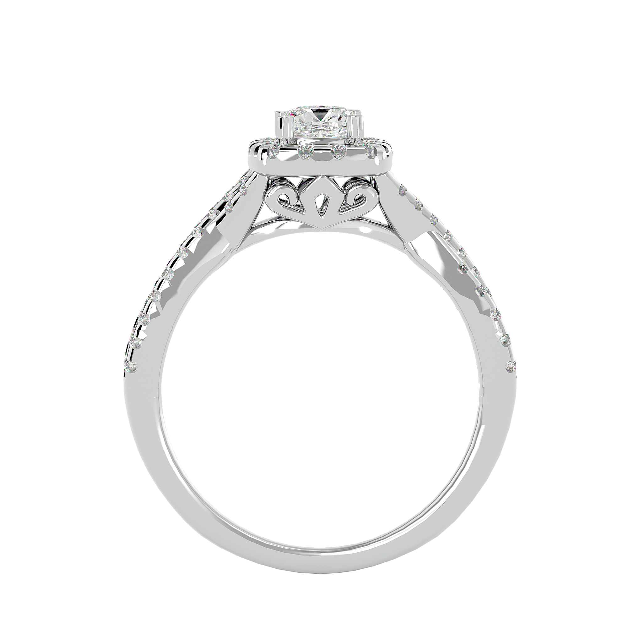 Gwyneth Diamond Halo Ring