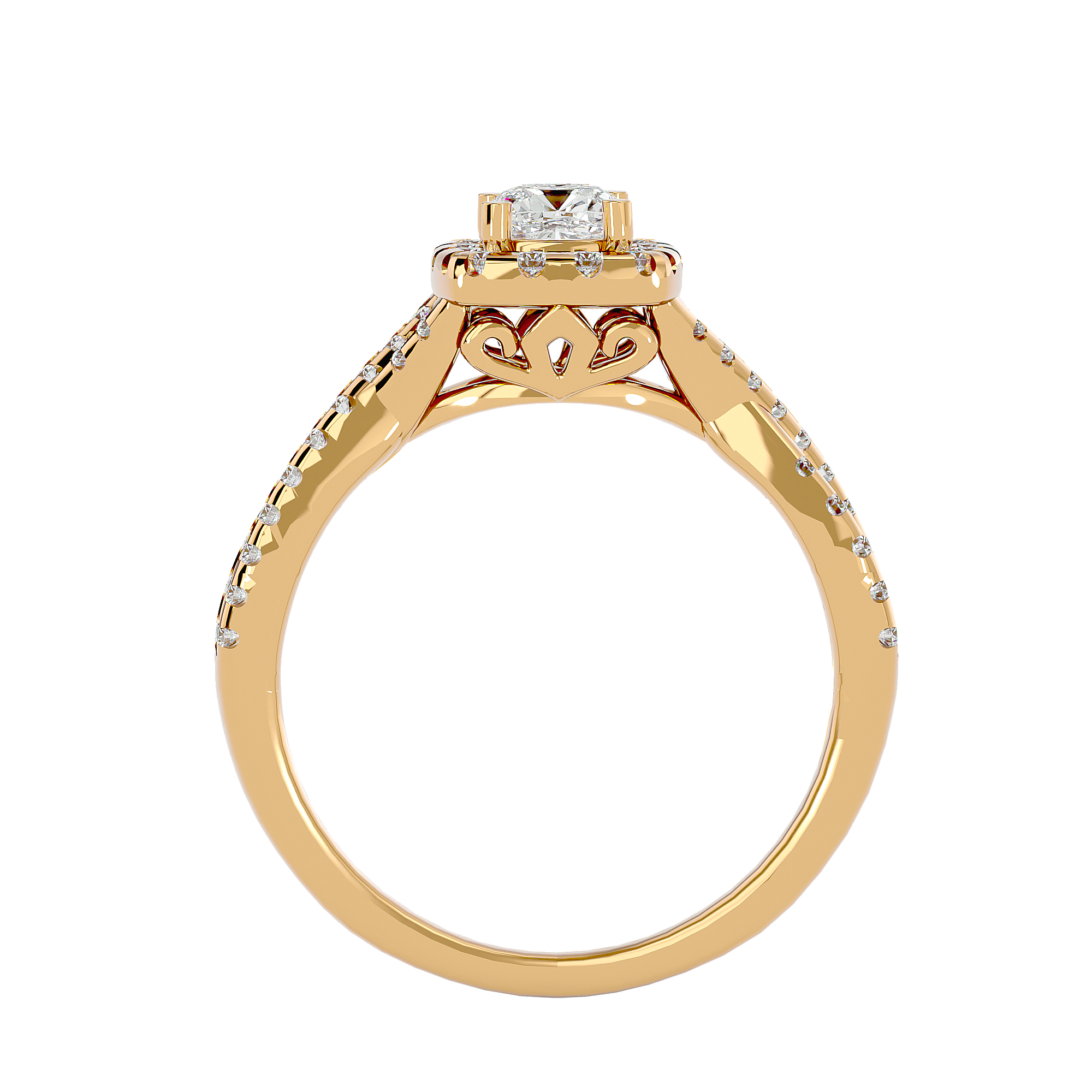 Gwyneth Diamond Halo Ring